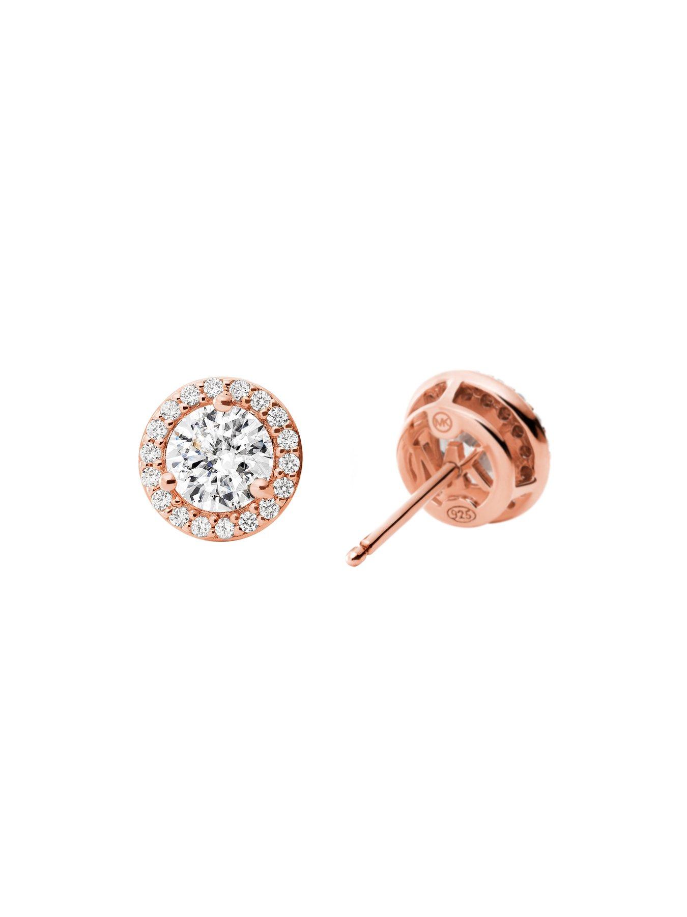 Rose gold deals michael kors earrings