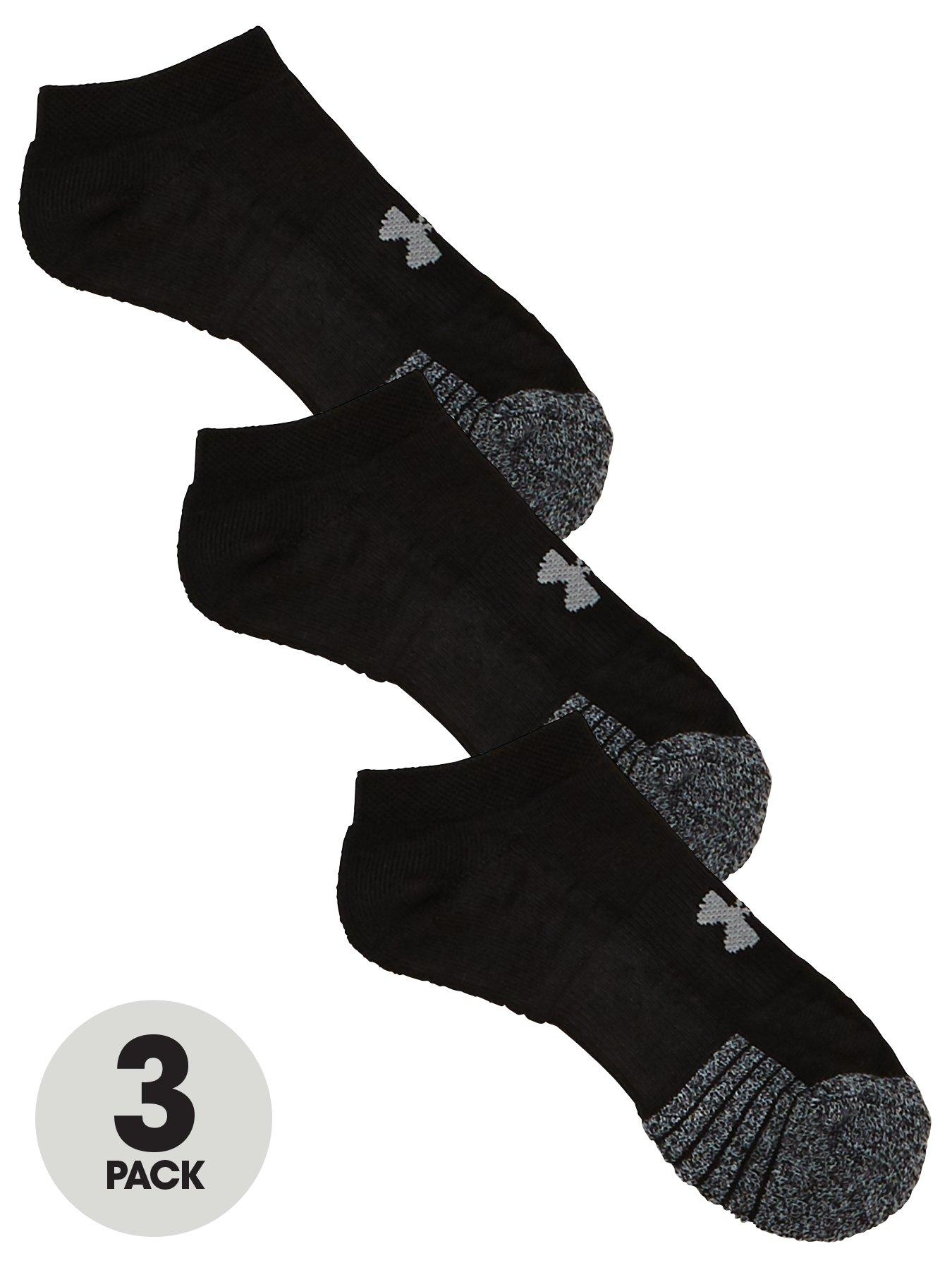 Under Armour Heatgear No Show 3 Pair Socks - 155 L - L