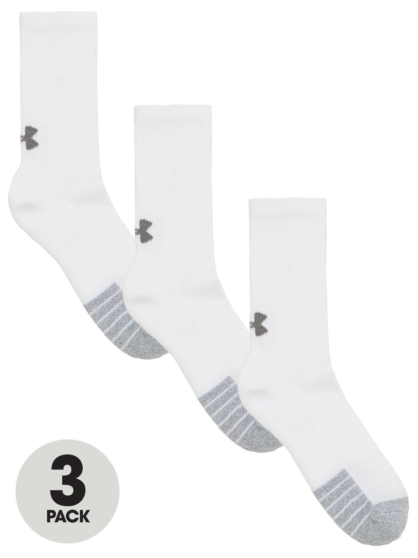 Under Armour Erwachsenen HeatGear® Crew Socken  3er-Pack Weiß LG