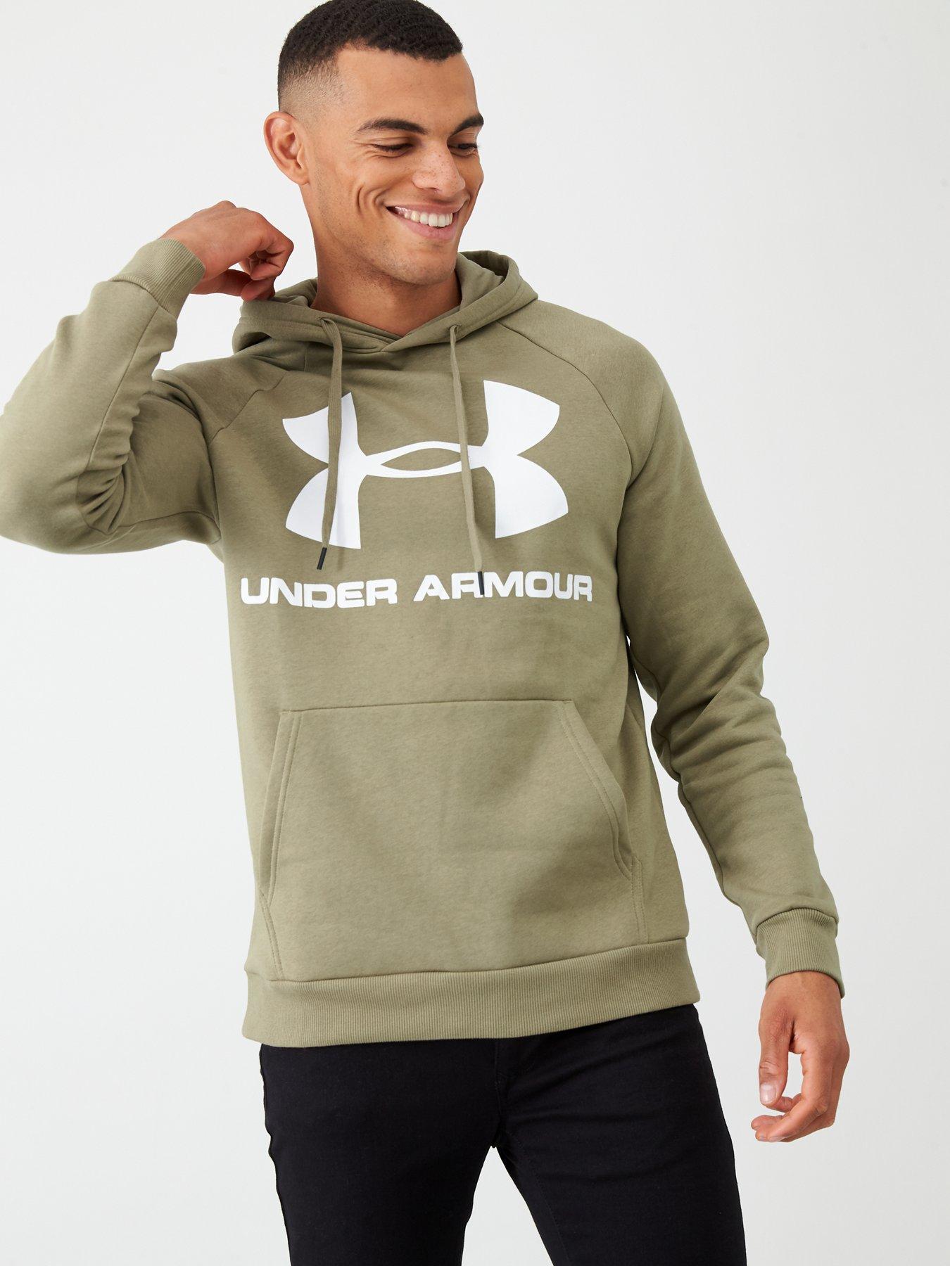 khaki under armour hoodie