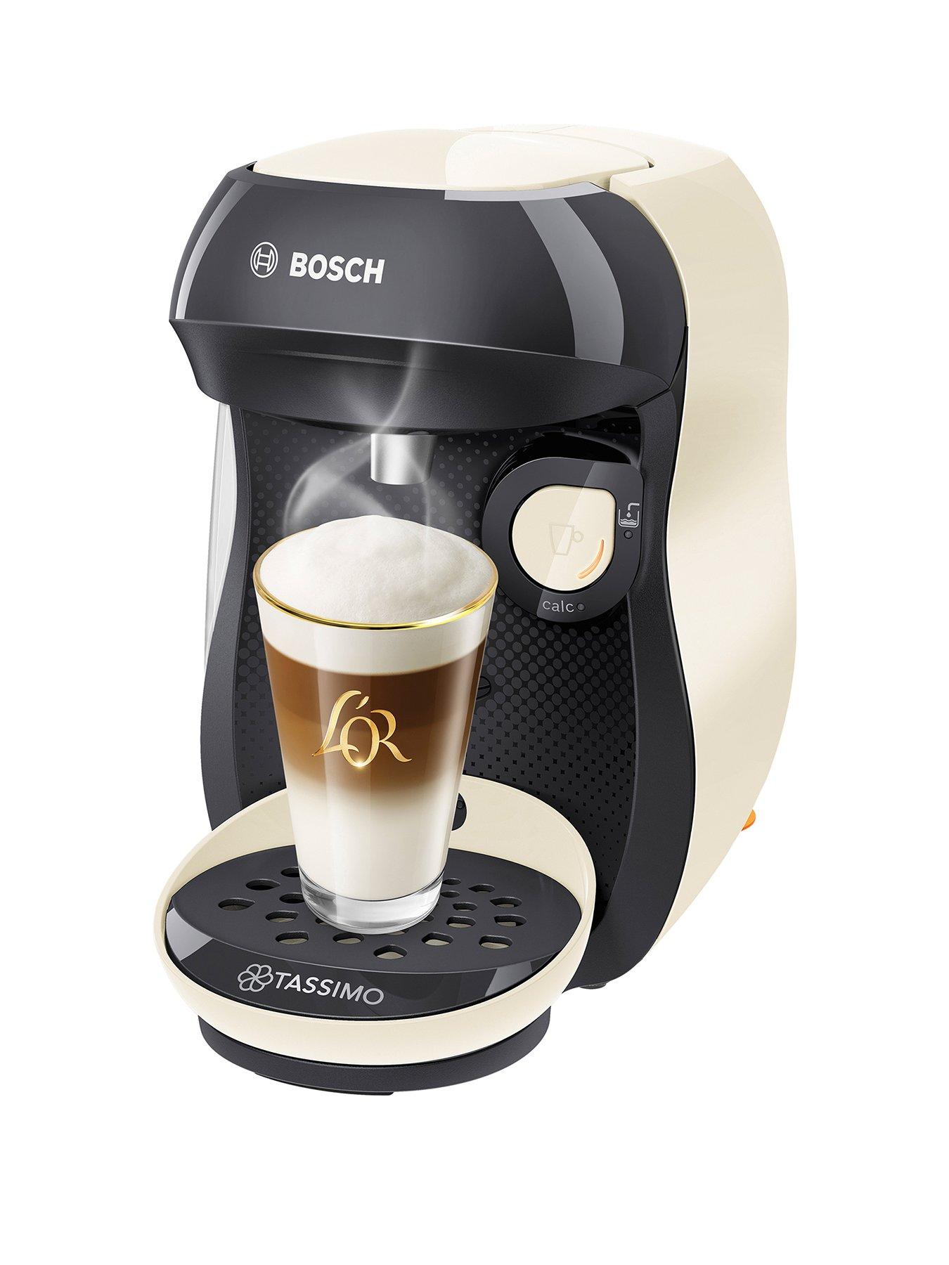 Product photograph of Tassimo Tas1007gb Happy Pod Coffee Machine - Cream from very.co.uk