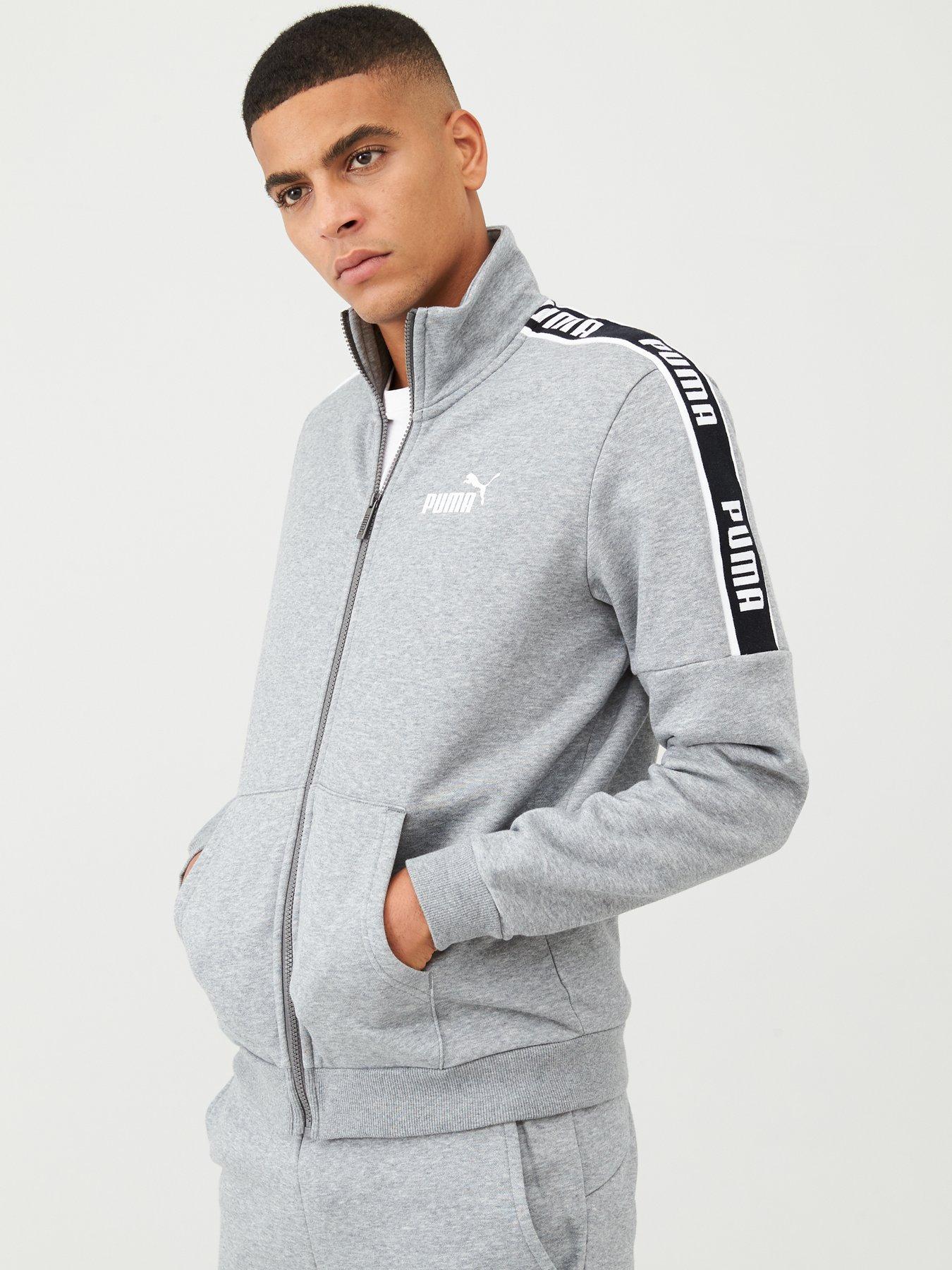 puma tracksuit grey