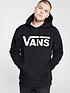 image of vans-mens-classic-logo-hoodie-blackwhite