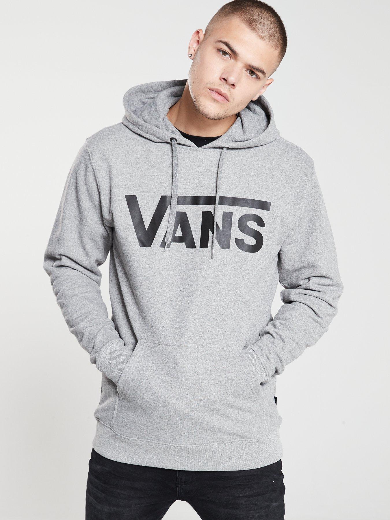 Vans hoodie deals grey