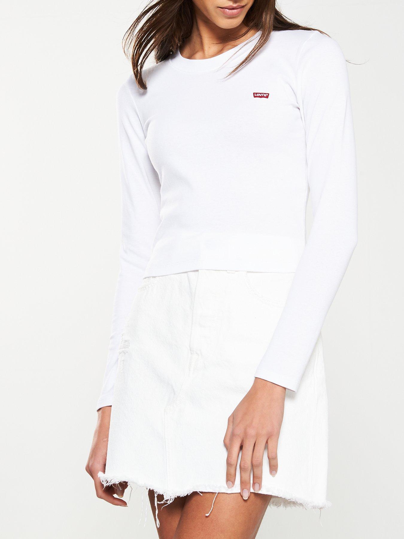 Levis t hotsell shirt white women