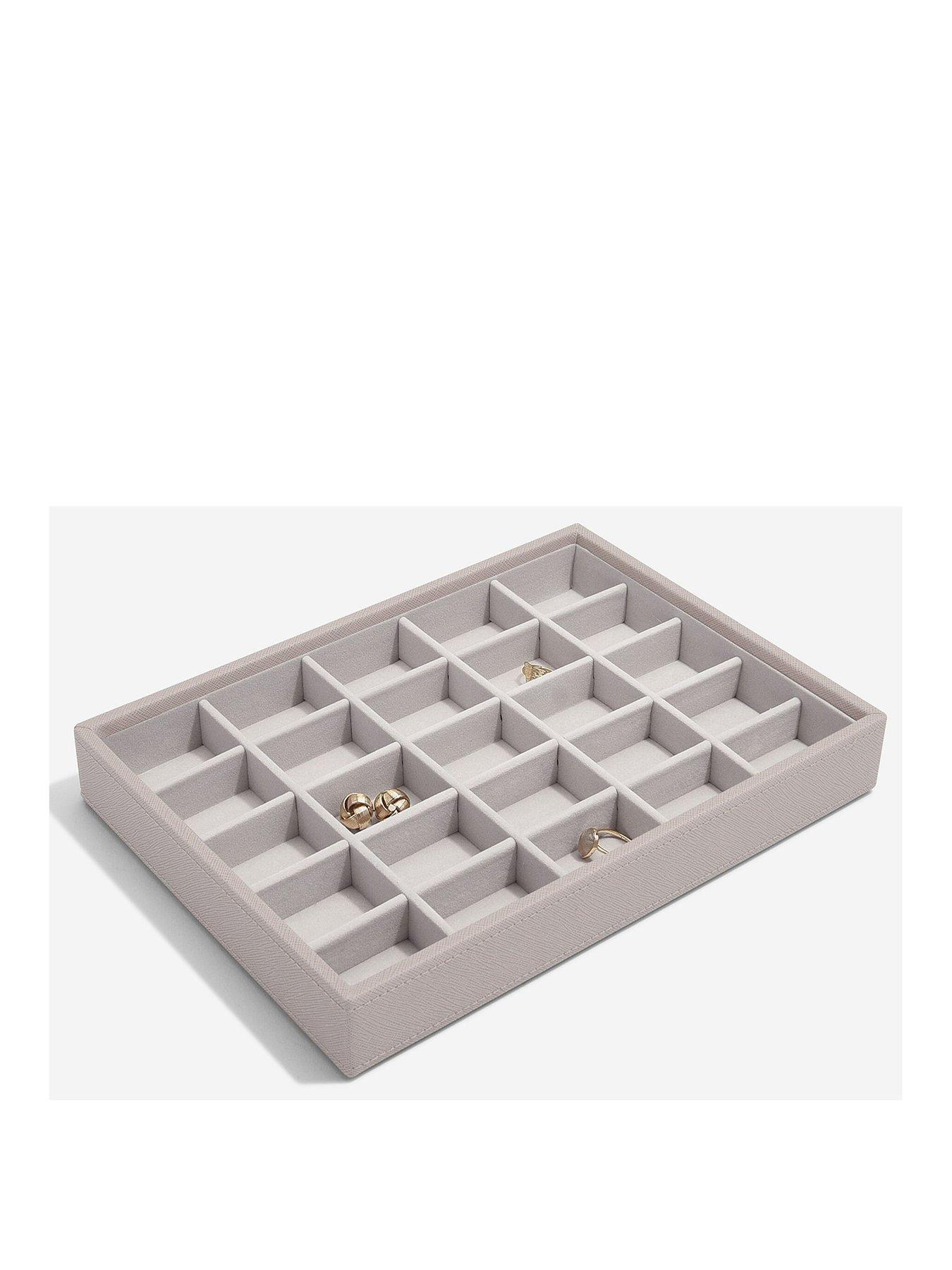 Stackers Classic 25 Section Trinkets Tray - Taupe