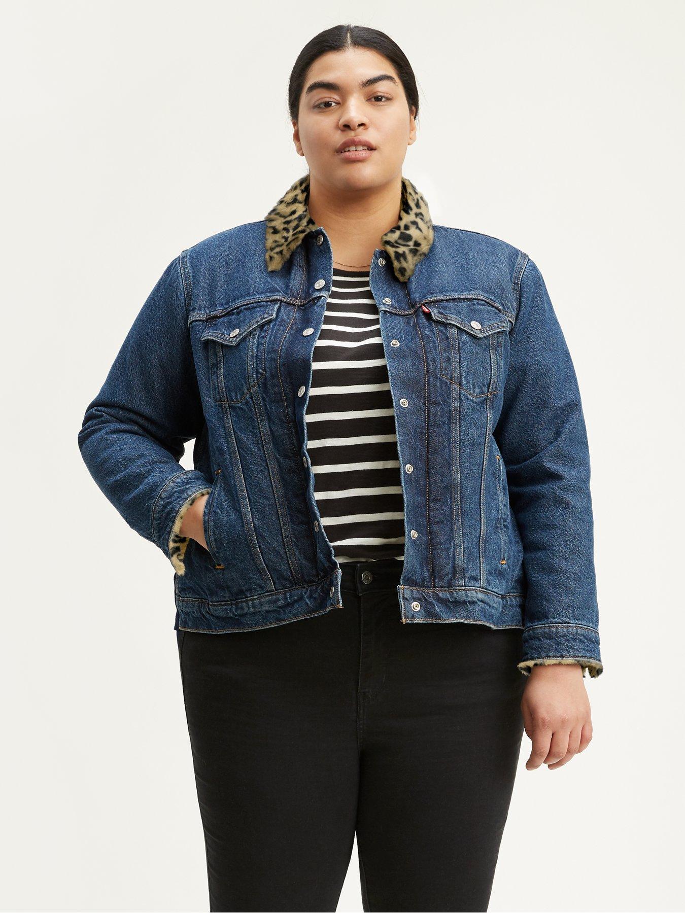 levis plus size sherpa jacket