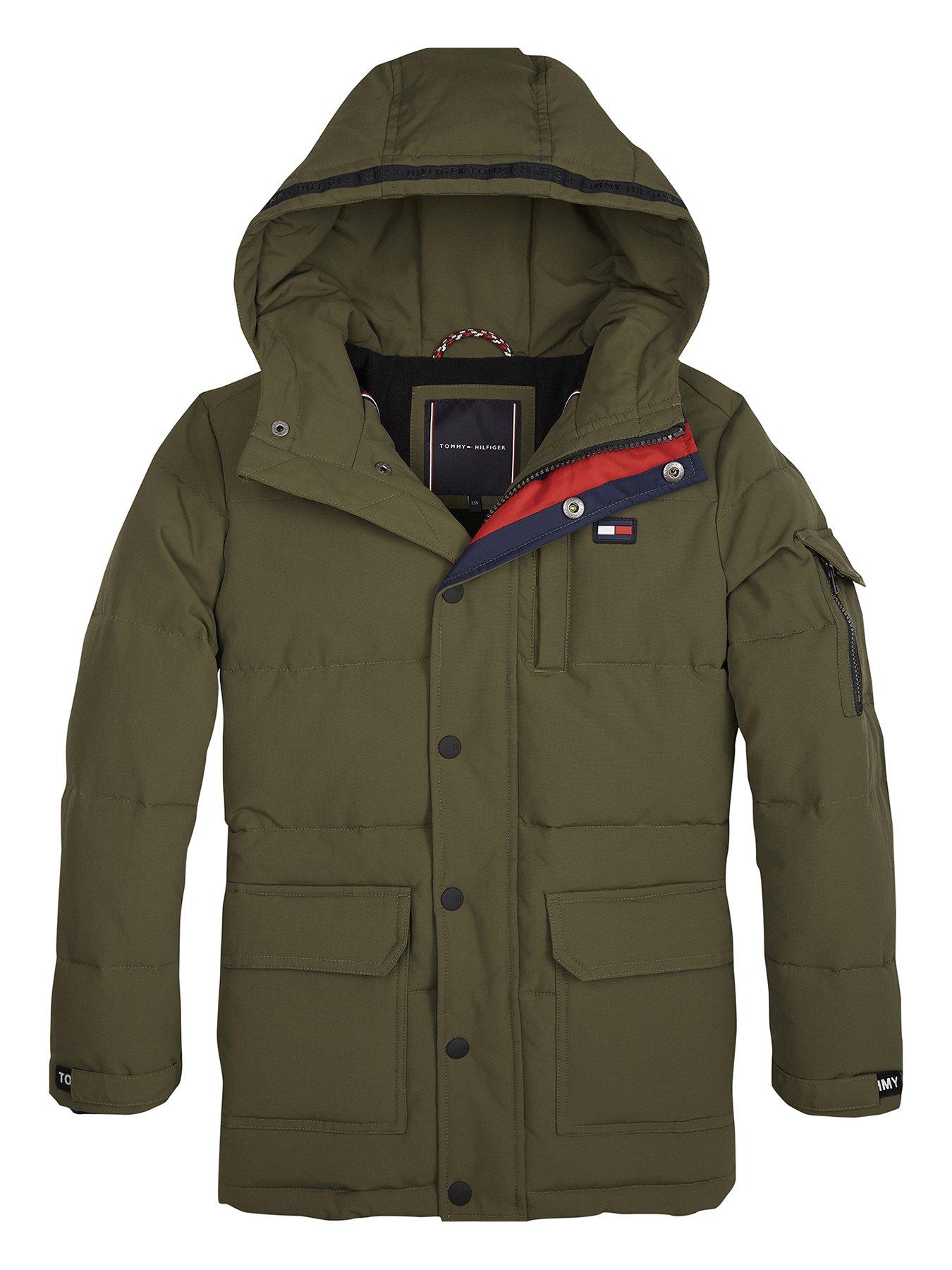 tommy hooded parka jacket