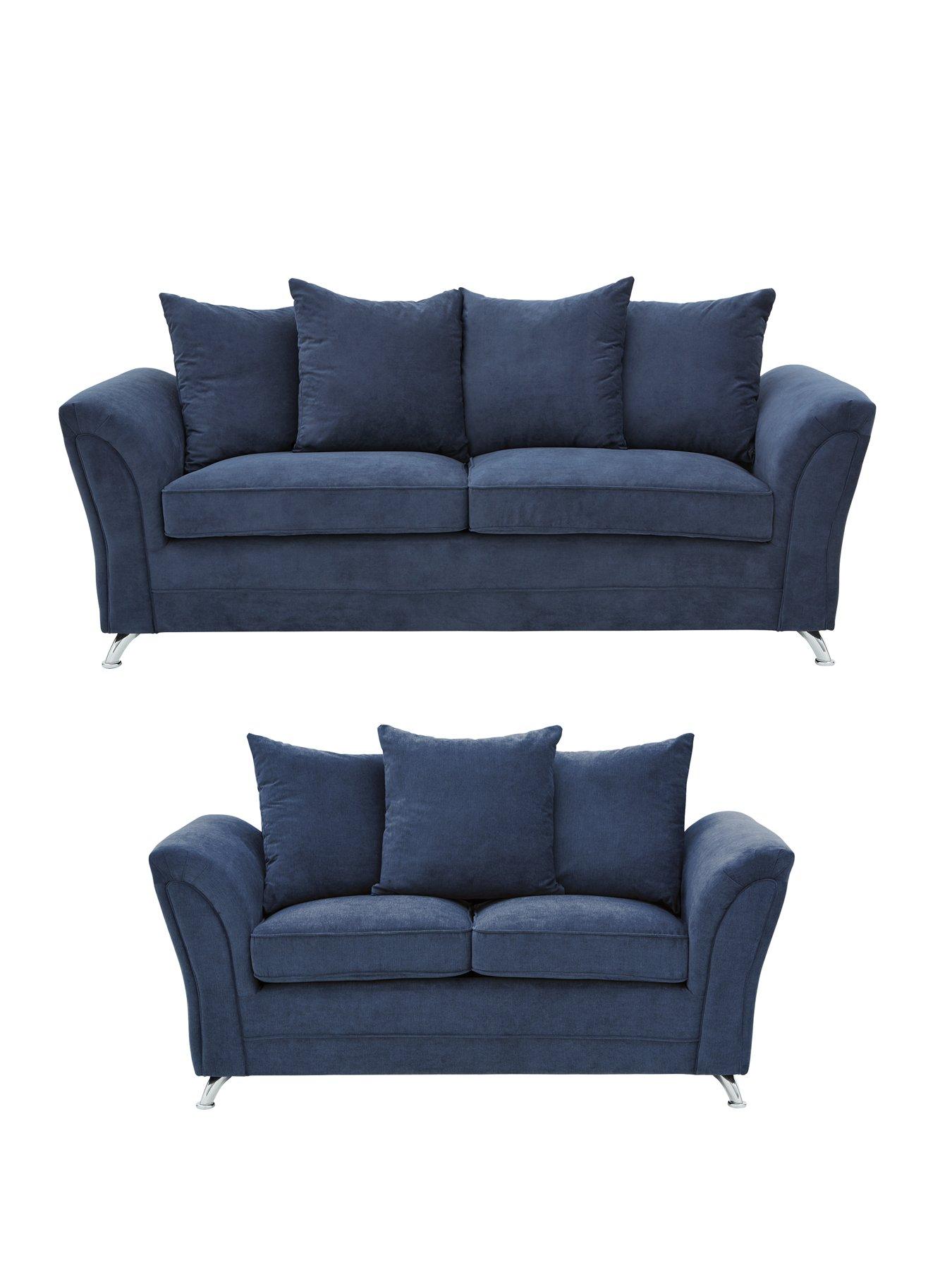 undefined Dury Fabric 3 Seater + 2 Seater Scatter Back Sofa Set (Buy and SAVE!) - FSC® Certified