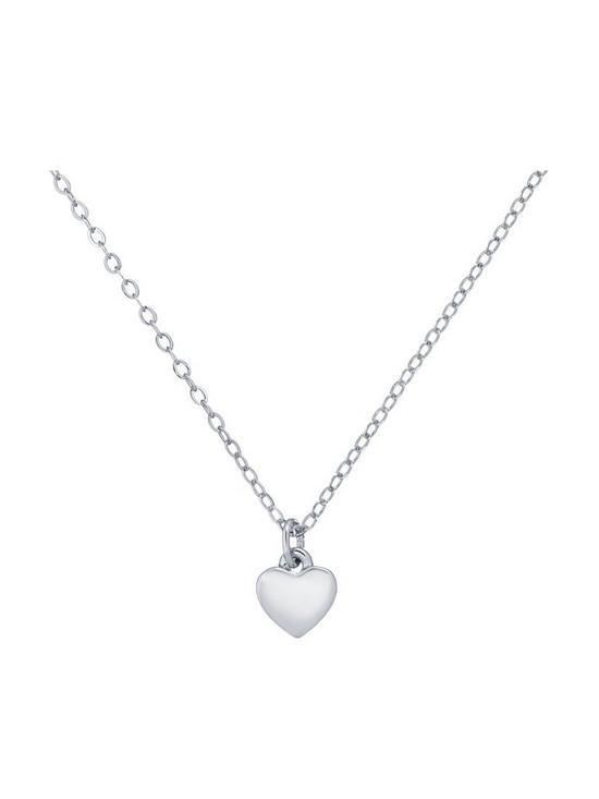 front image of ted-baker-hara-tiny-heart-pendant-necklace-silver