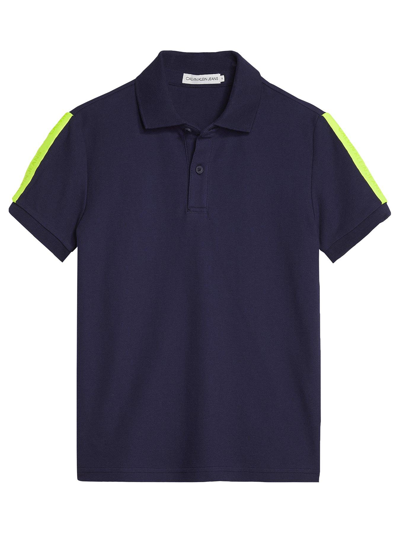 Calvin Klein Jeans Boys Neon Tape Short Sleeve Polo Shirt review