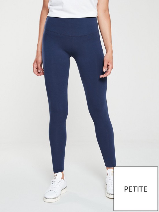 front image of v-by-very-petite-petite-confident-curve-legging-navy