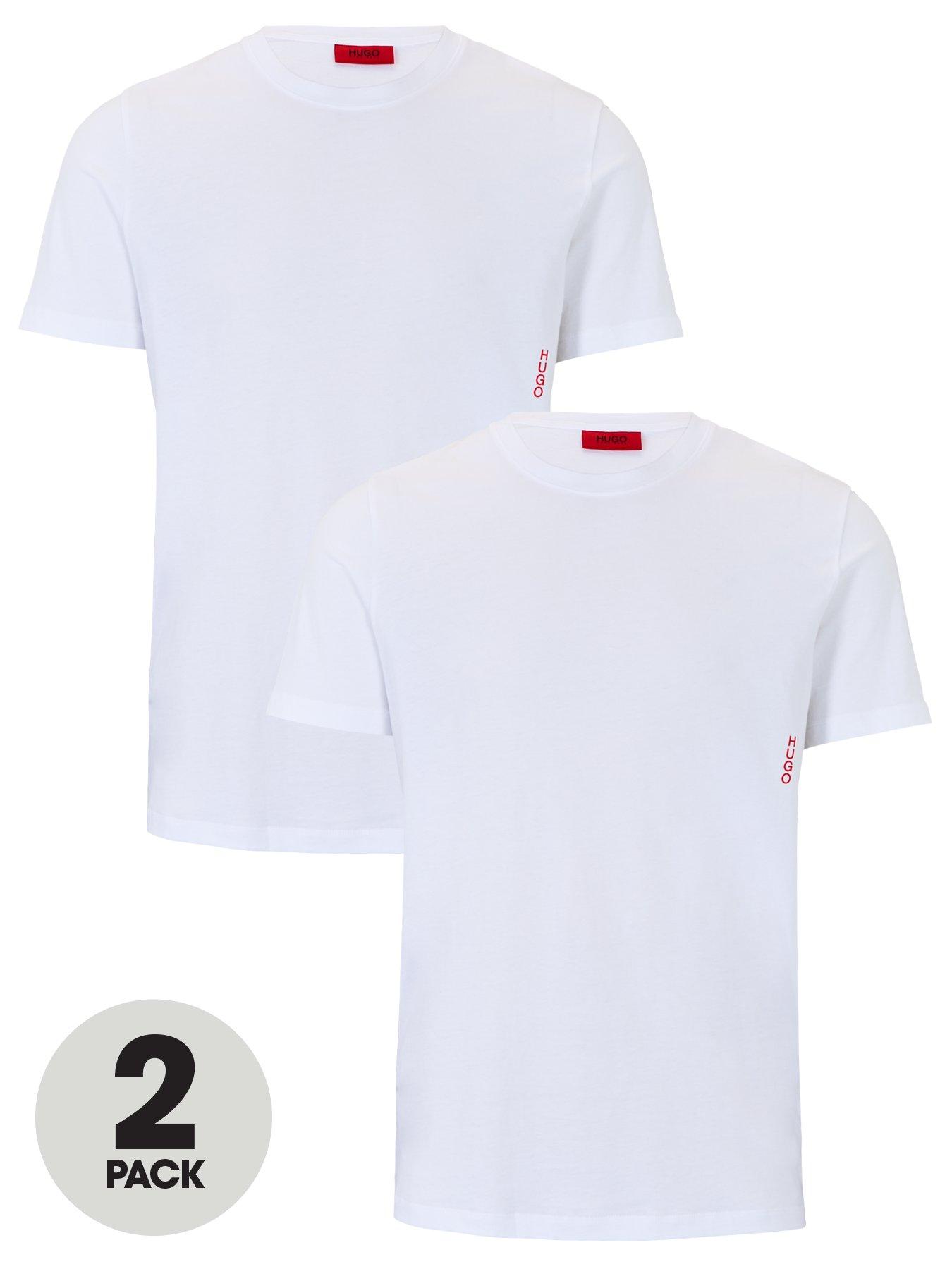 HUGO 2 Pack T-Shirts - White | very.co.uk