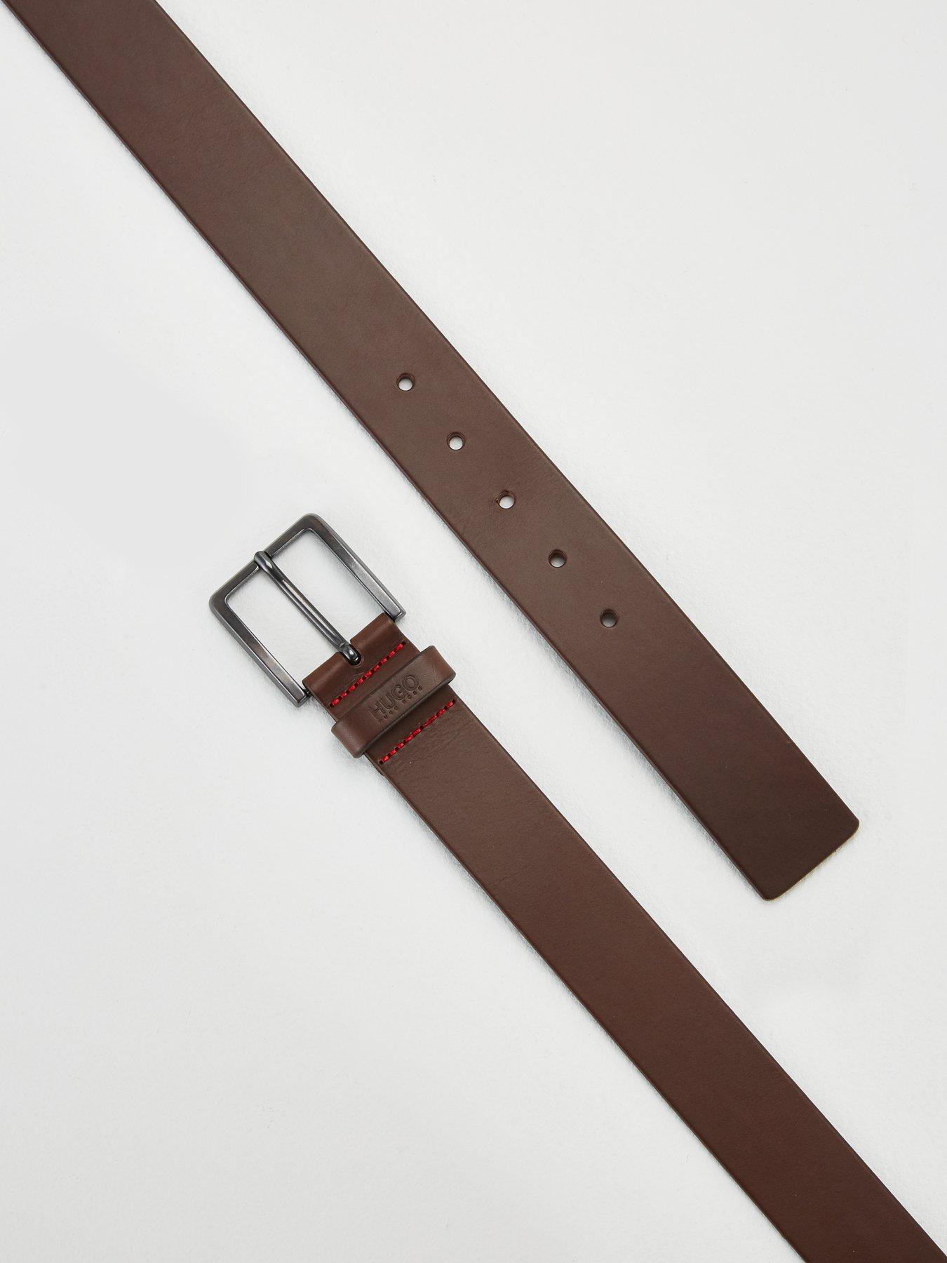 Hugo gionio leather belt in best sale black