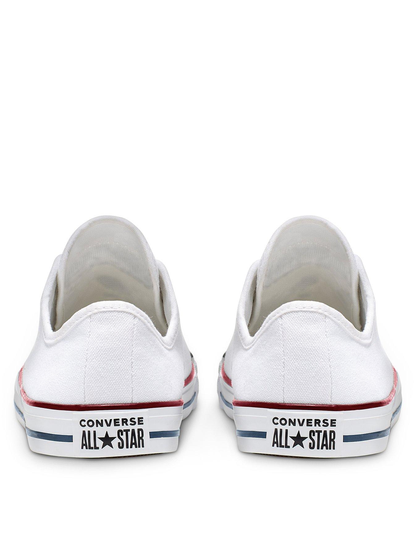 White & gold all star dainty on sale gs ox trainers