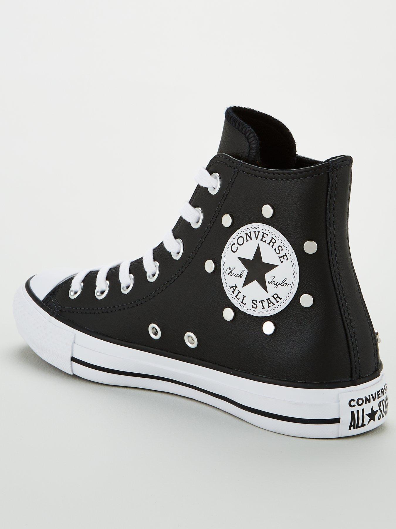 silver leather converse uk