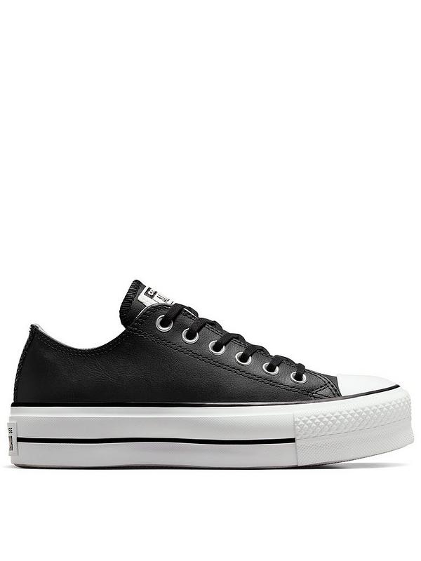 Chuck Taylor All Star Lift Clean Leather Ox - | very.co.uk