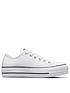  image of converse-womens-leather-lift-ox-trainers-whiteblack