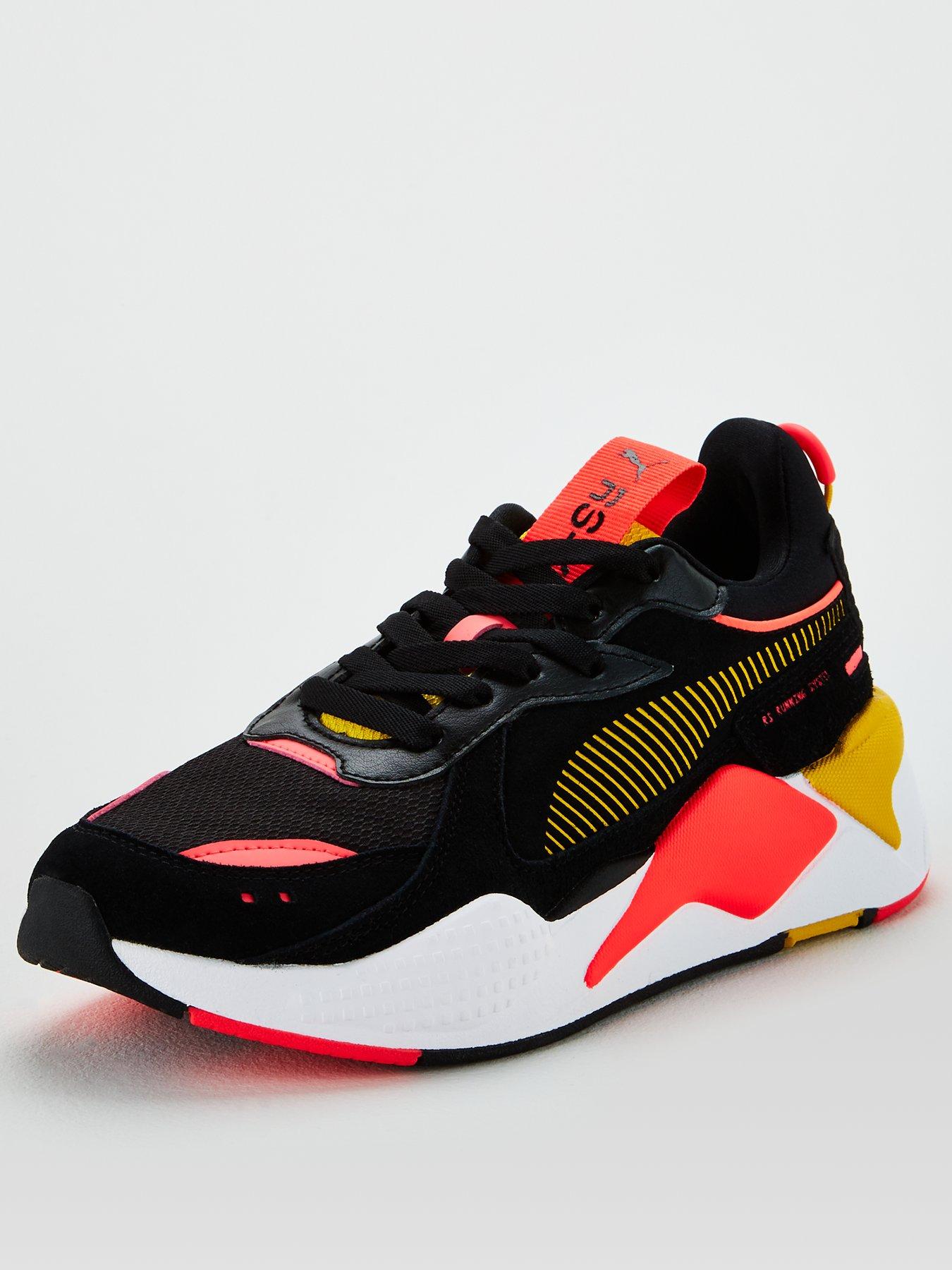 puma rsx pink and black