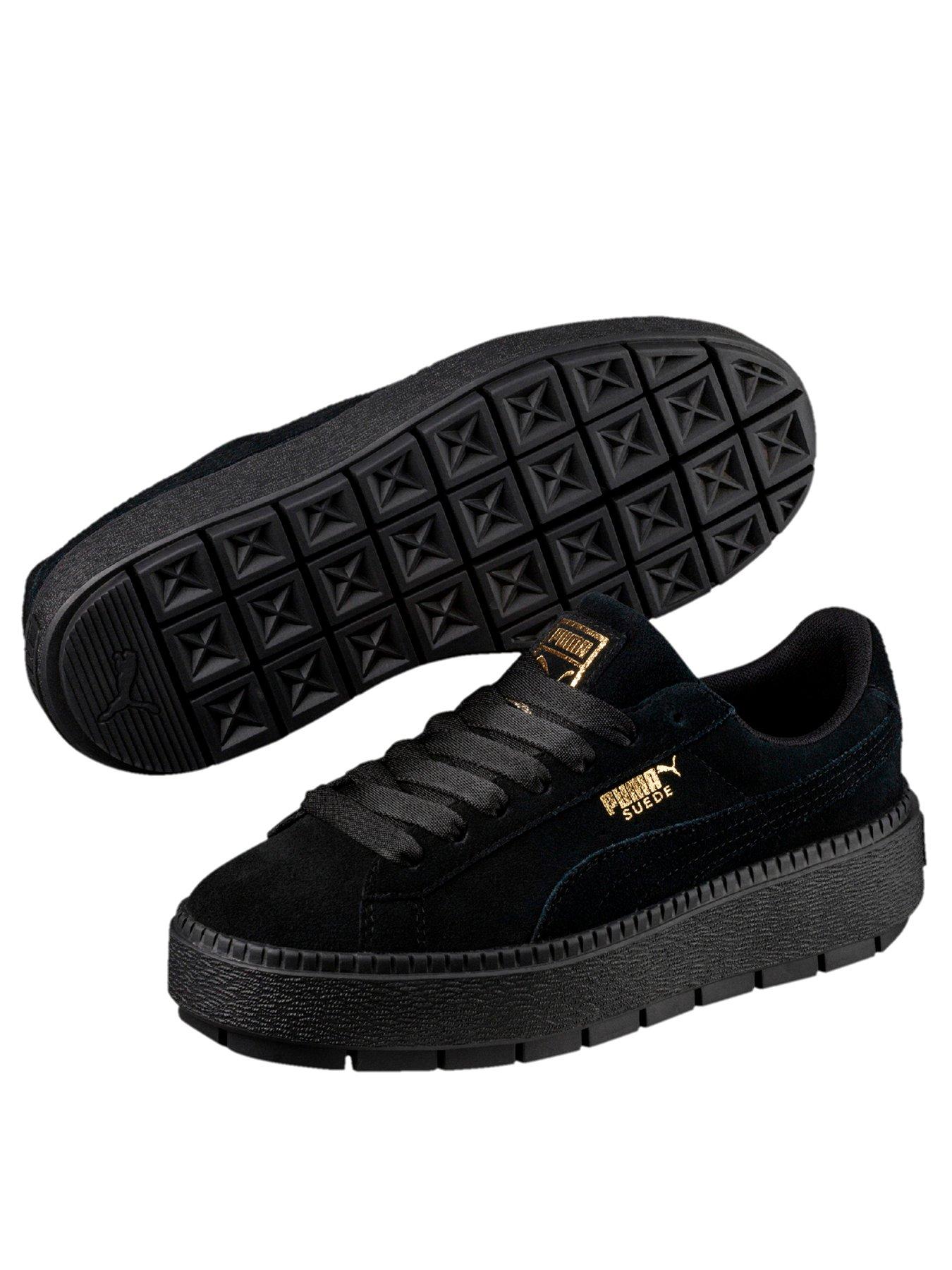 puma suede platform trace animal black