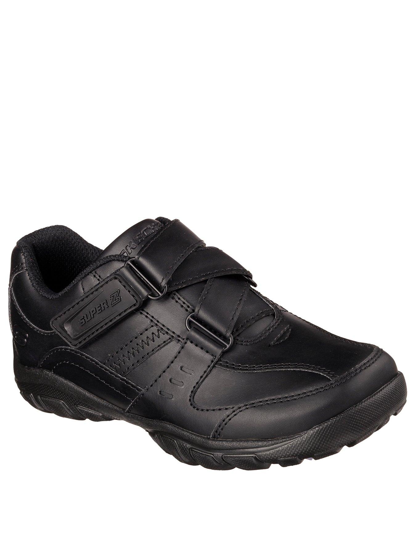 skechers school black shoes