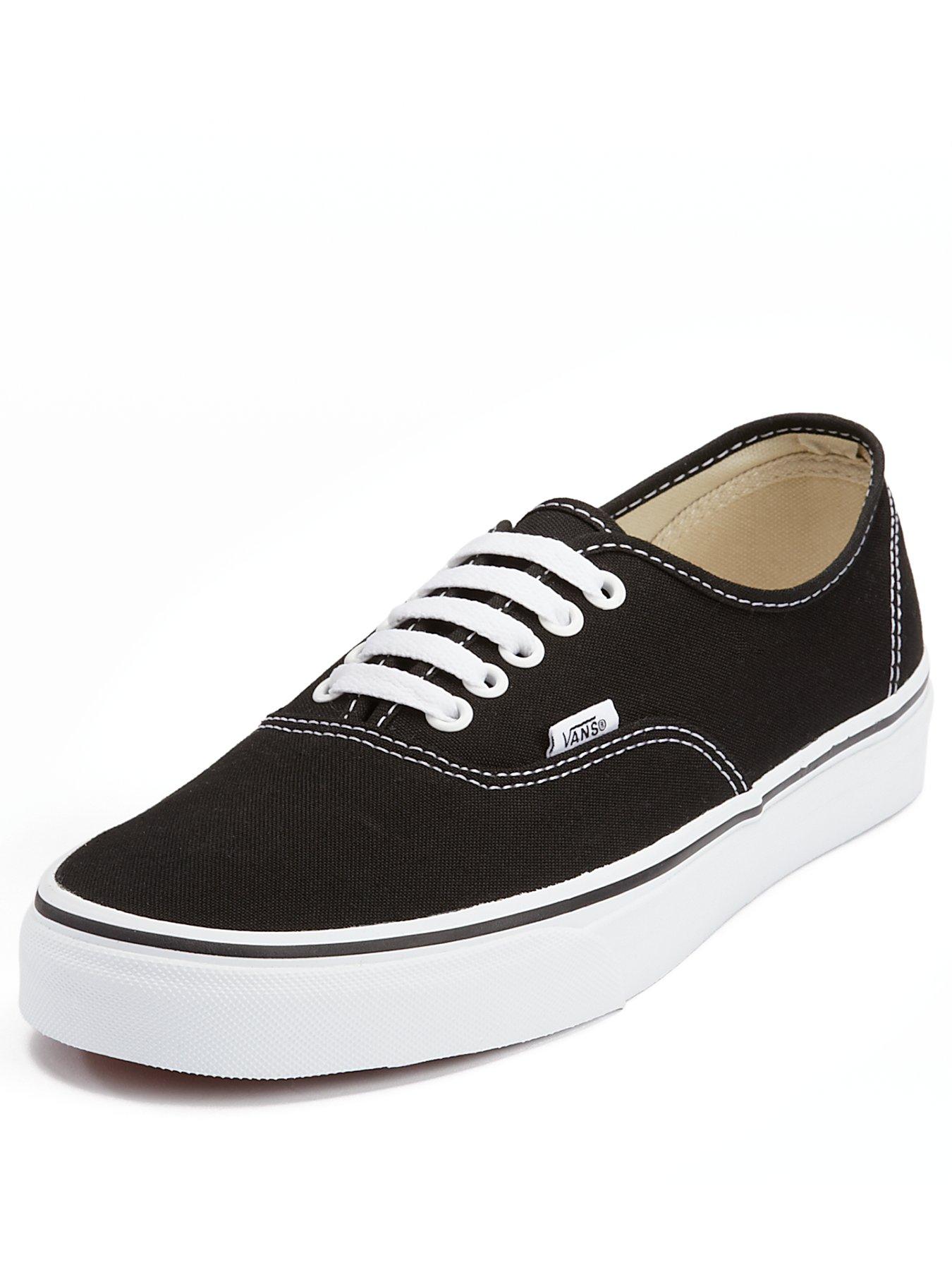 Vans black outlet sneakers womens