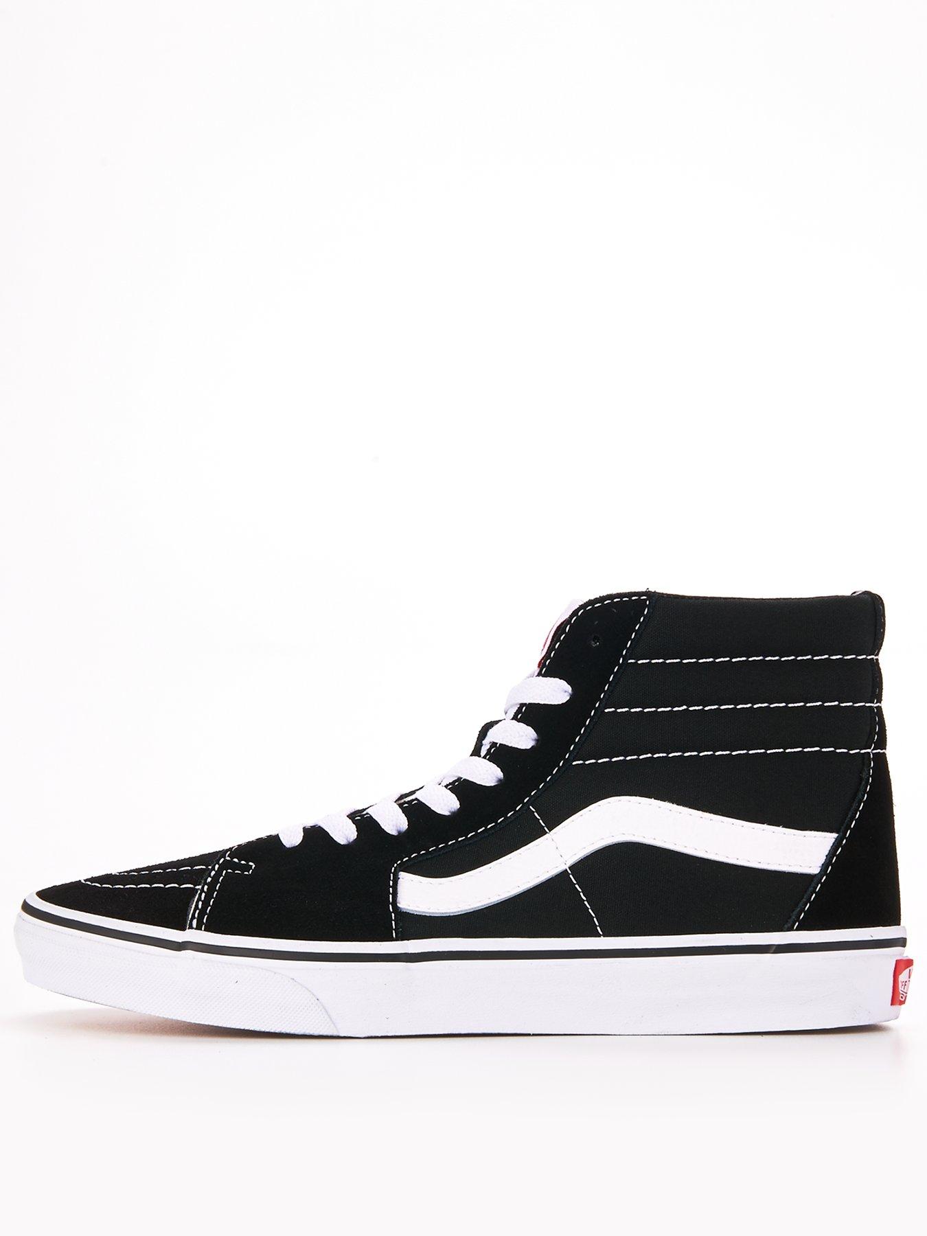 Ladies vans black and hot sale white