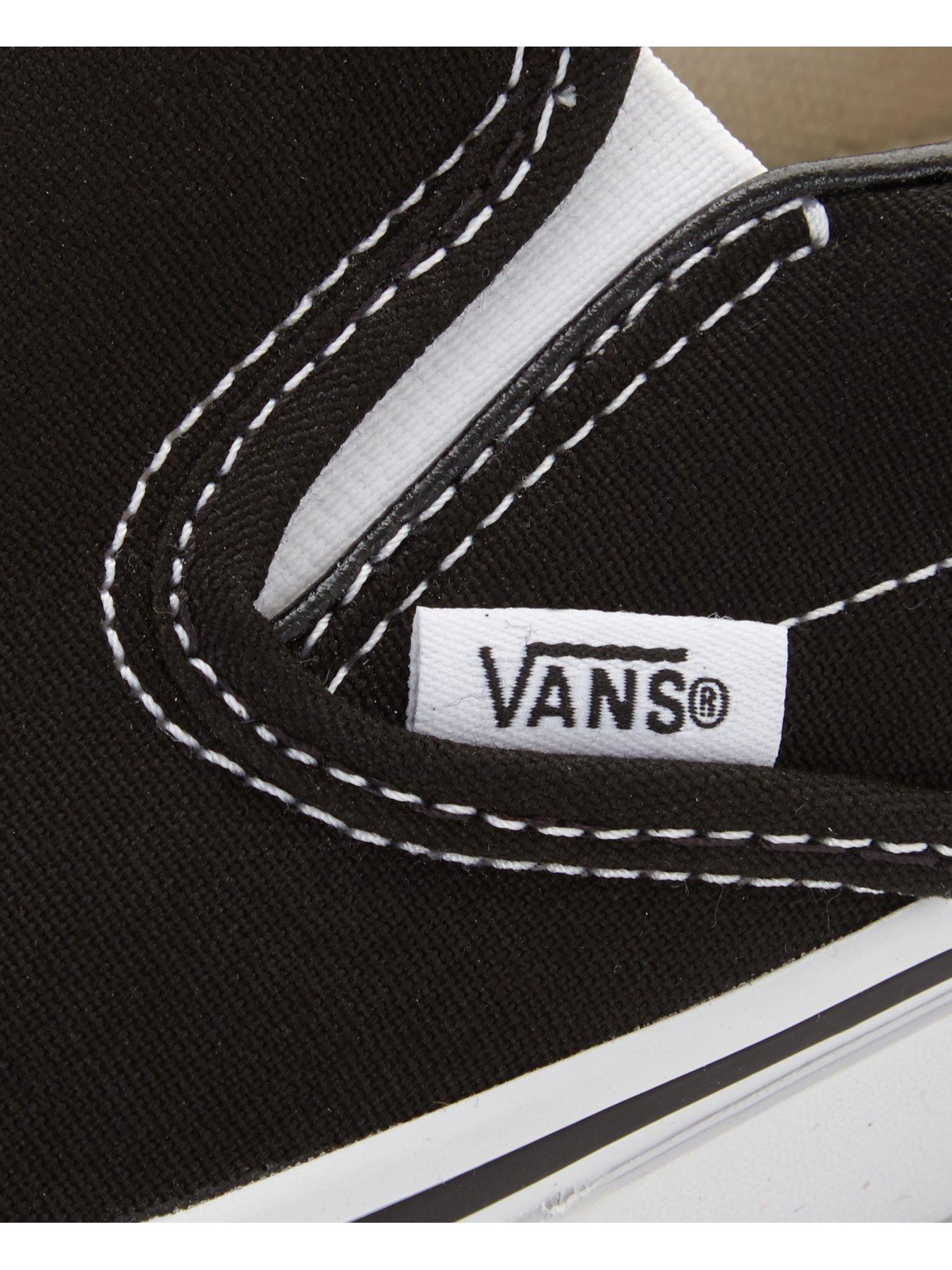 Vans Womens Classic Slip-On Trainers - Black | Very.co.uk