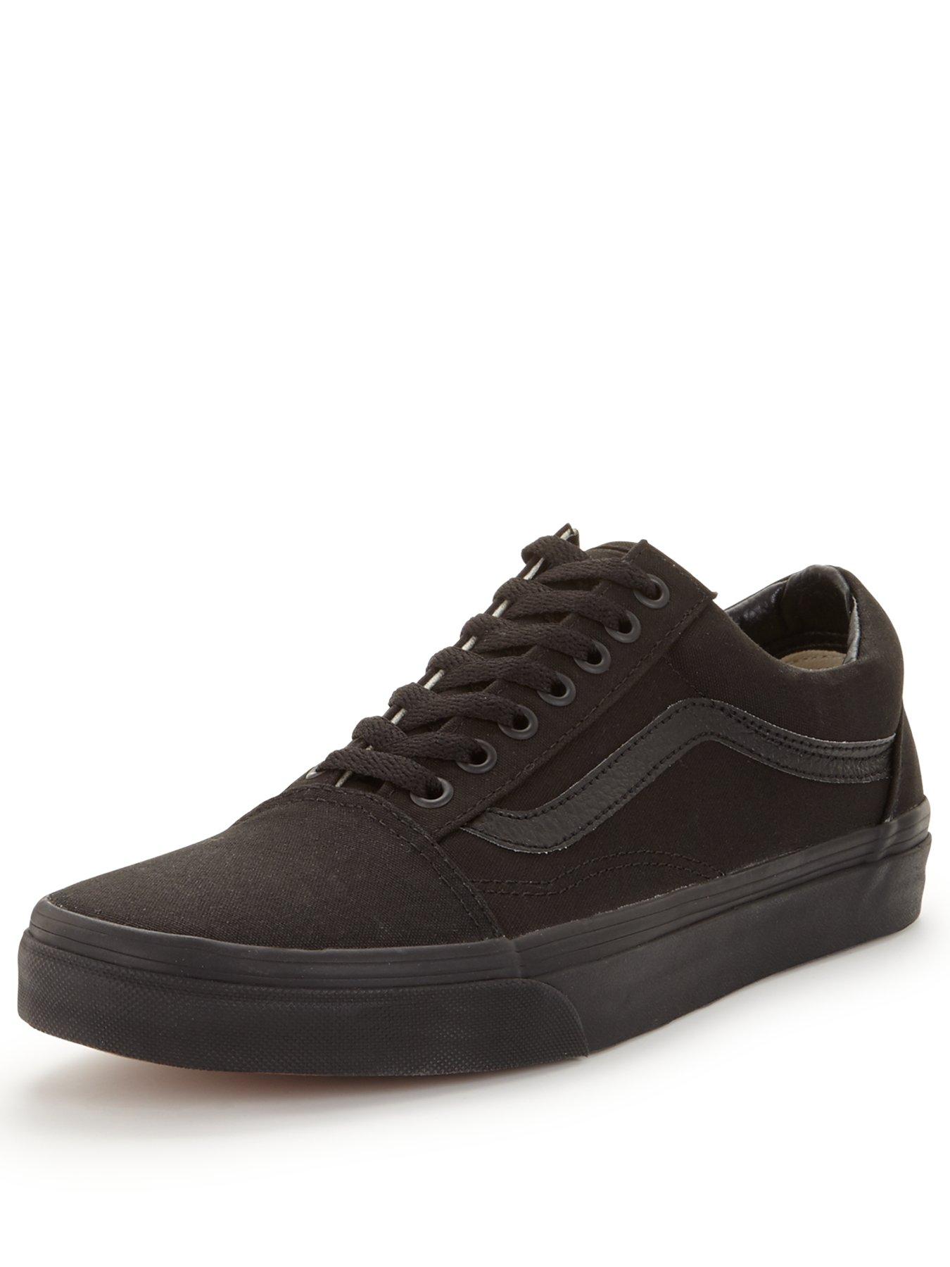 Womens black vans trainers new arrivals