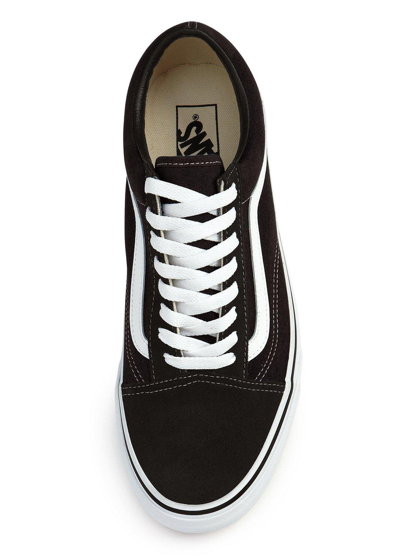 Vans Womens Old Skool Trainers Black White Very