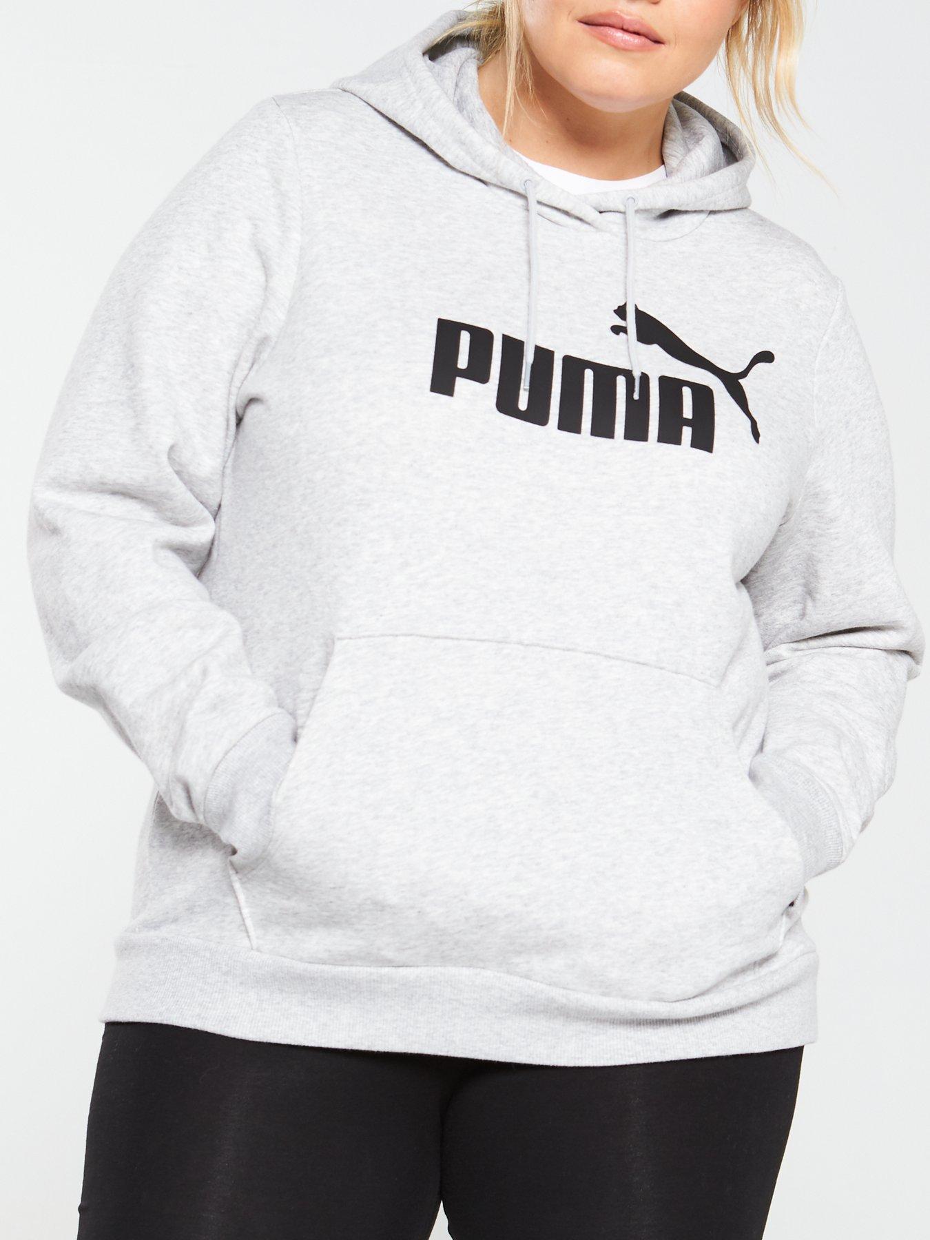 puma hoodie womens grey