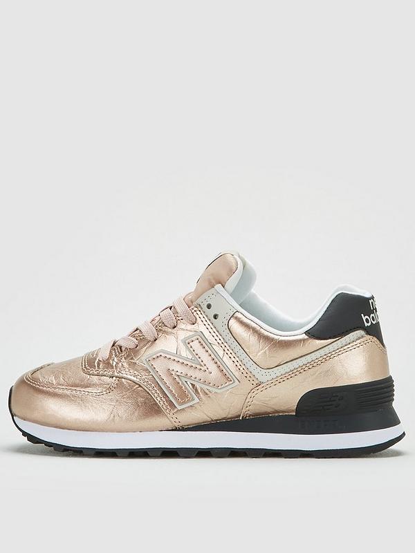 574 Metallic Leather Trainer Rose Gold 574 Metallic Leather Trainer Rose Gold