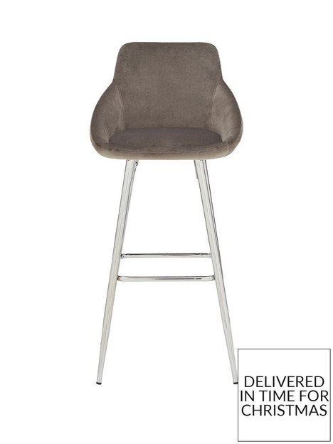 very-home-dahlia-bar-stool-grey