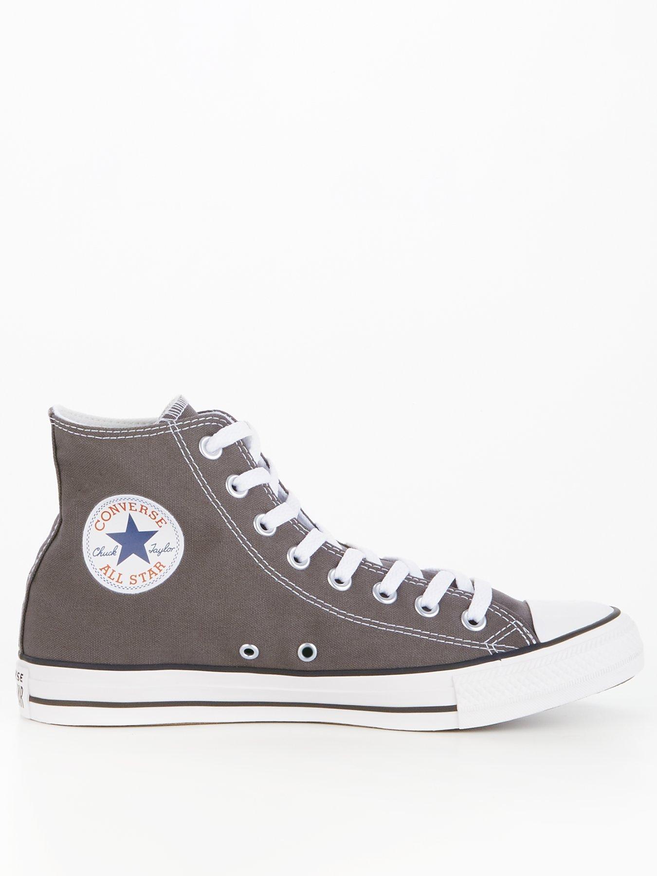 undefined Mens Hi Top Trainers - Dark Grey