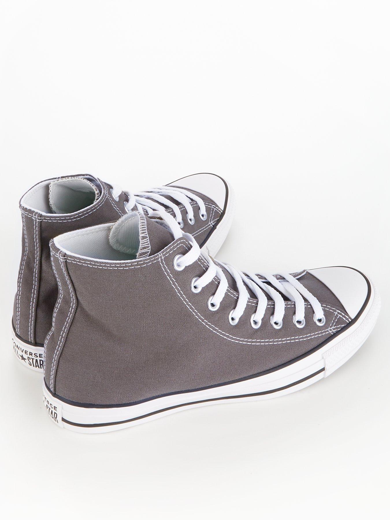 Mens grey 2025 high top converse