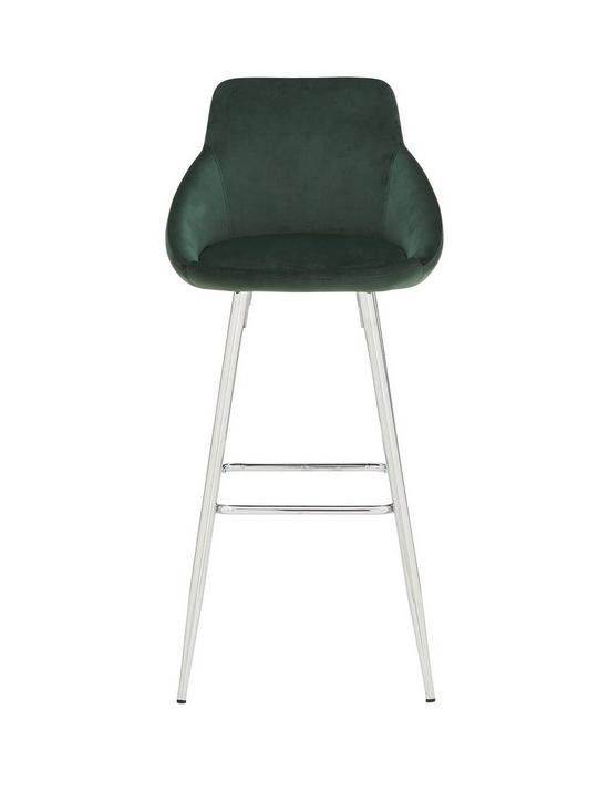 front image of very-home-dahlia-bar-stool-green