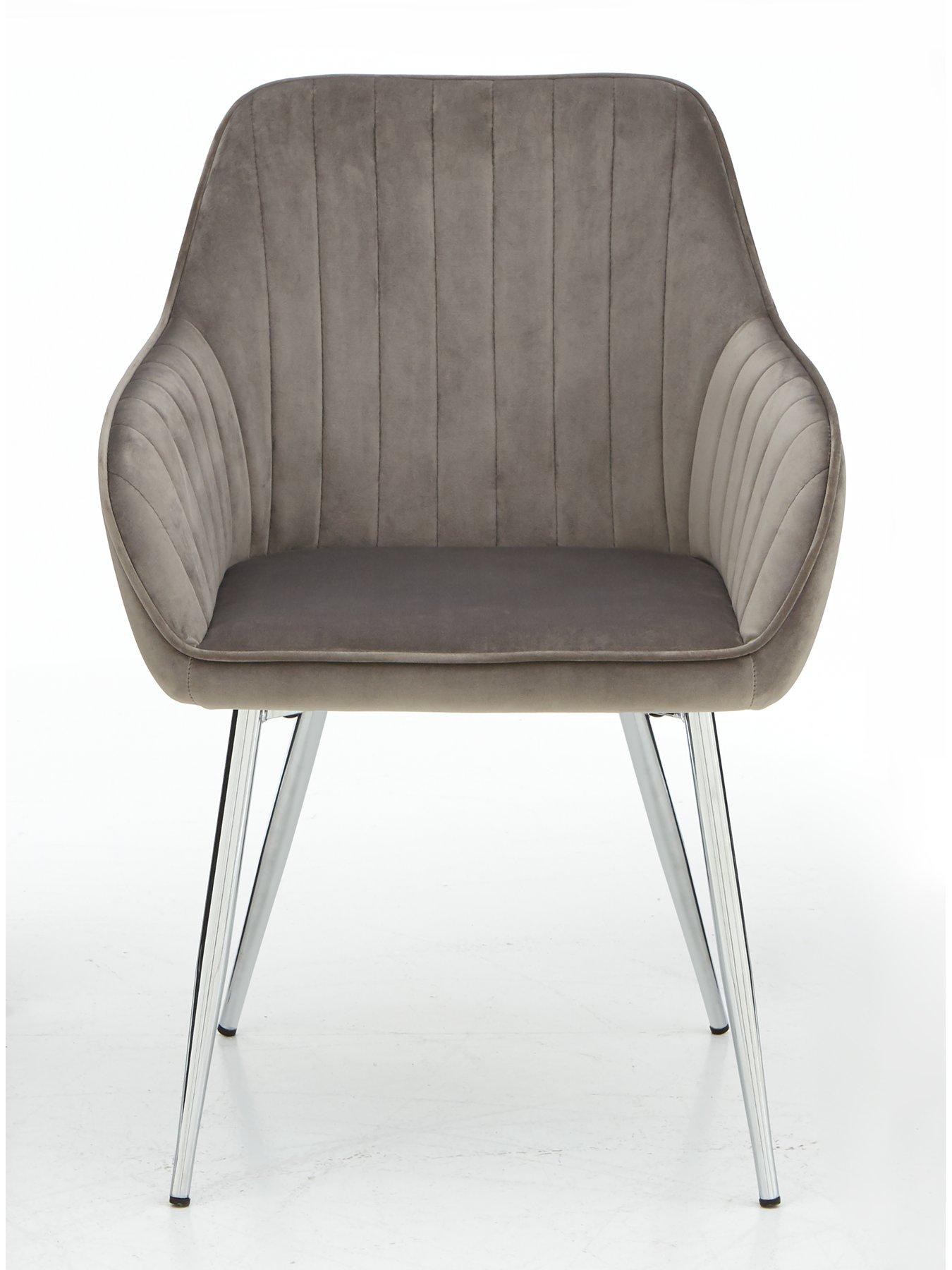 Image 2 of 5 of Very Home Pair of Alisha Dining Chairs - Grey- FSC&reg; Certified