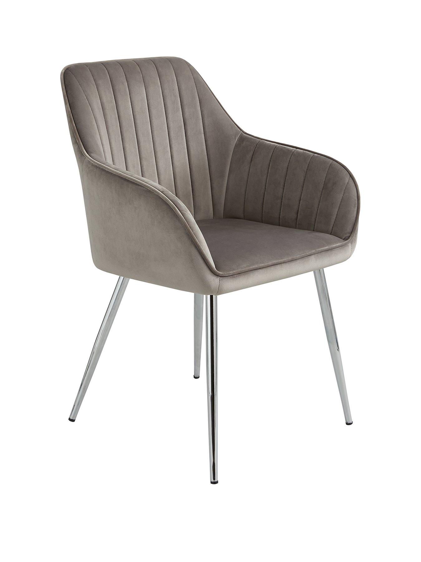Image 3 of 5 of Very Home Pair of Alisha Dining Chairs - Grey- FSC&reg; Certified