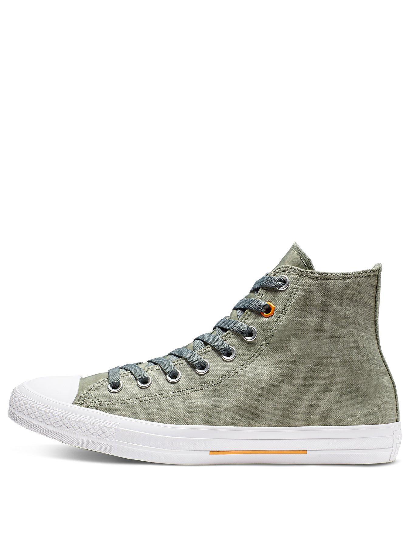 converse green and orange