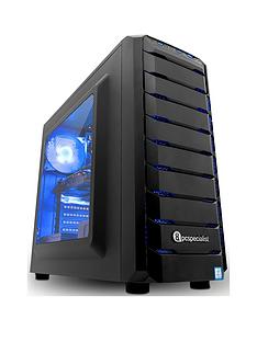 PC Specialist Stalker Contact 2060 Intel Core i7-8700, 16GB RAM, 256GB SSD / 1TB Hard Drive, Gaming Desktop PC with 6GB Nvidia RTX 2060 Graphics - Black