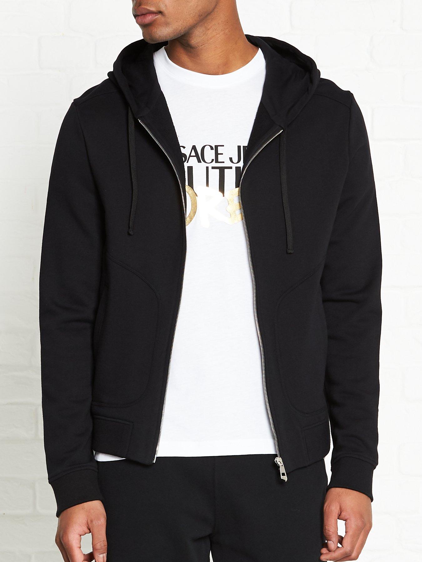 versace zip hoodie