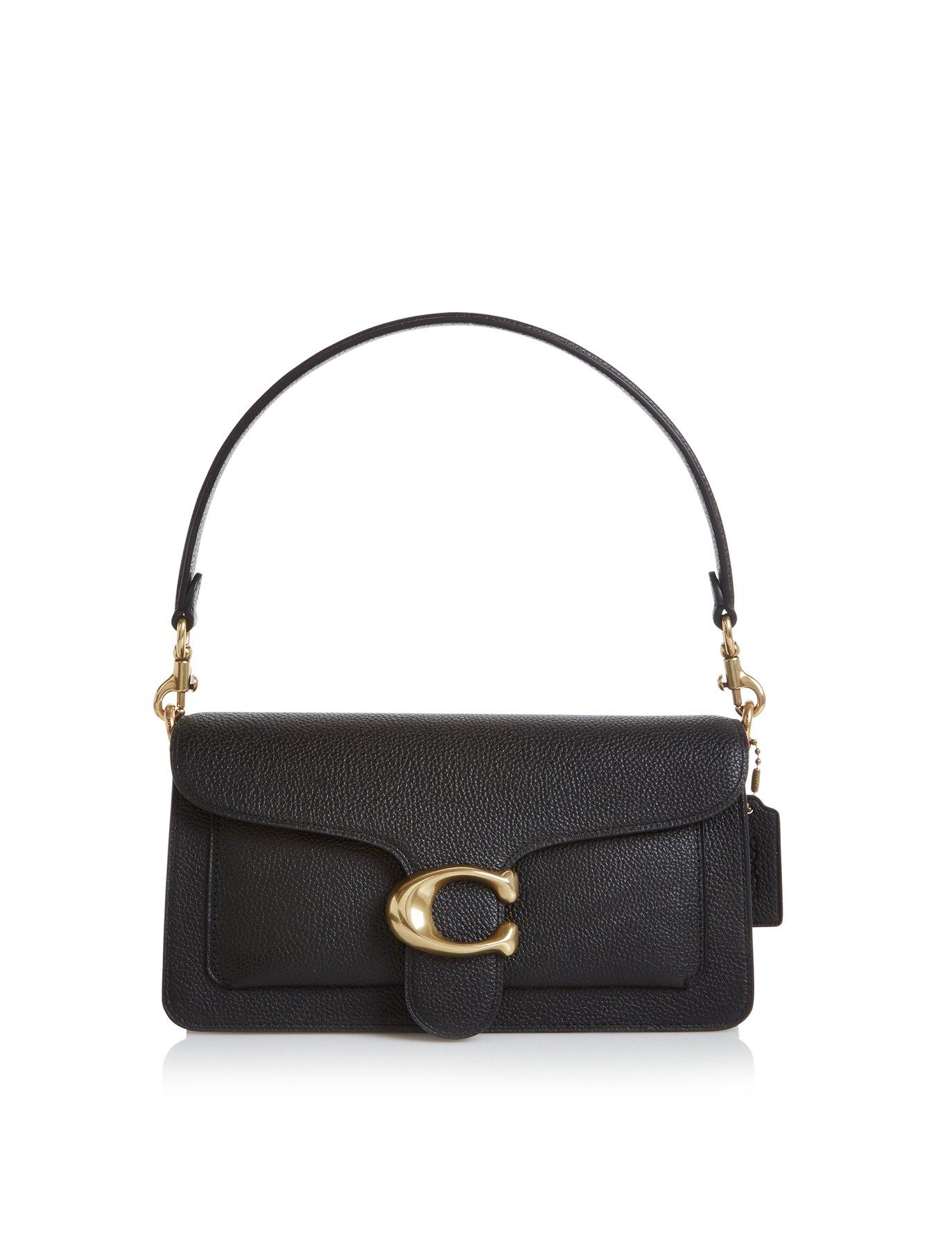 Coach Shoulder Purse Black With C All Over