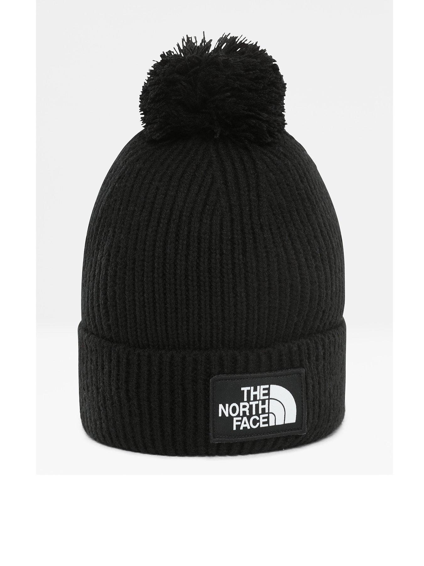 north face beanie hat black