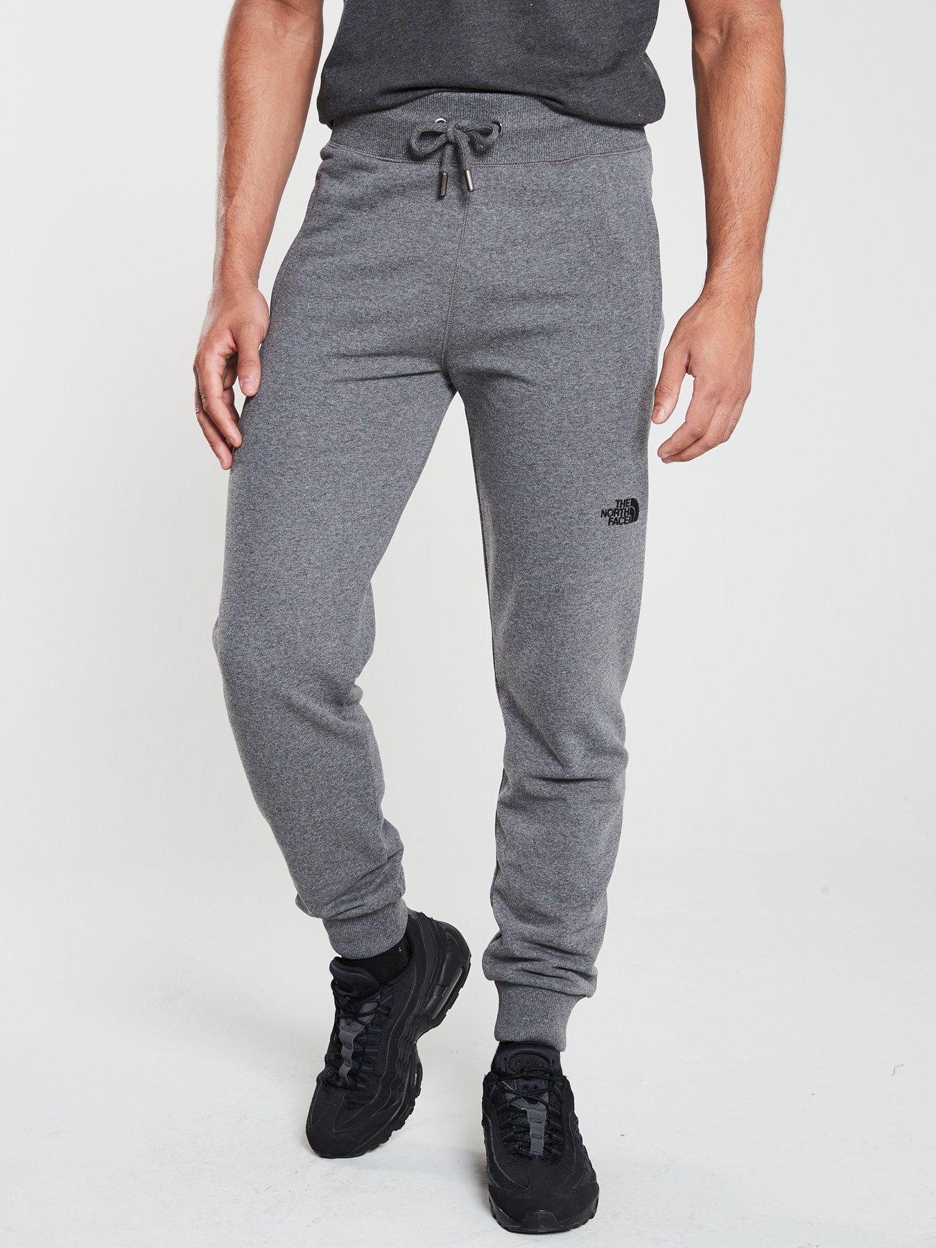 north face grey tracksuit bottoms mens