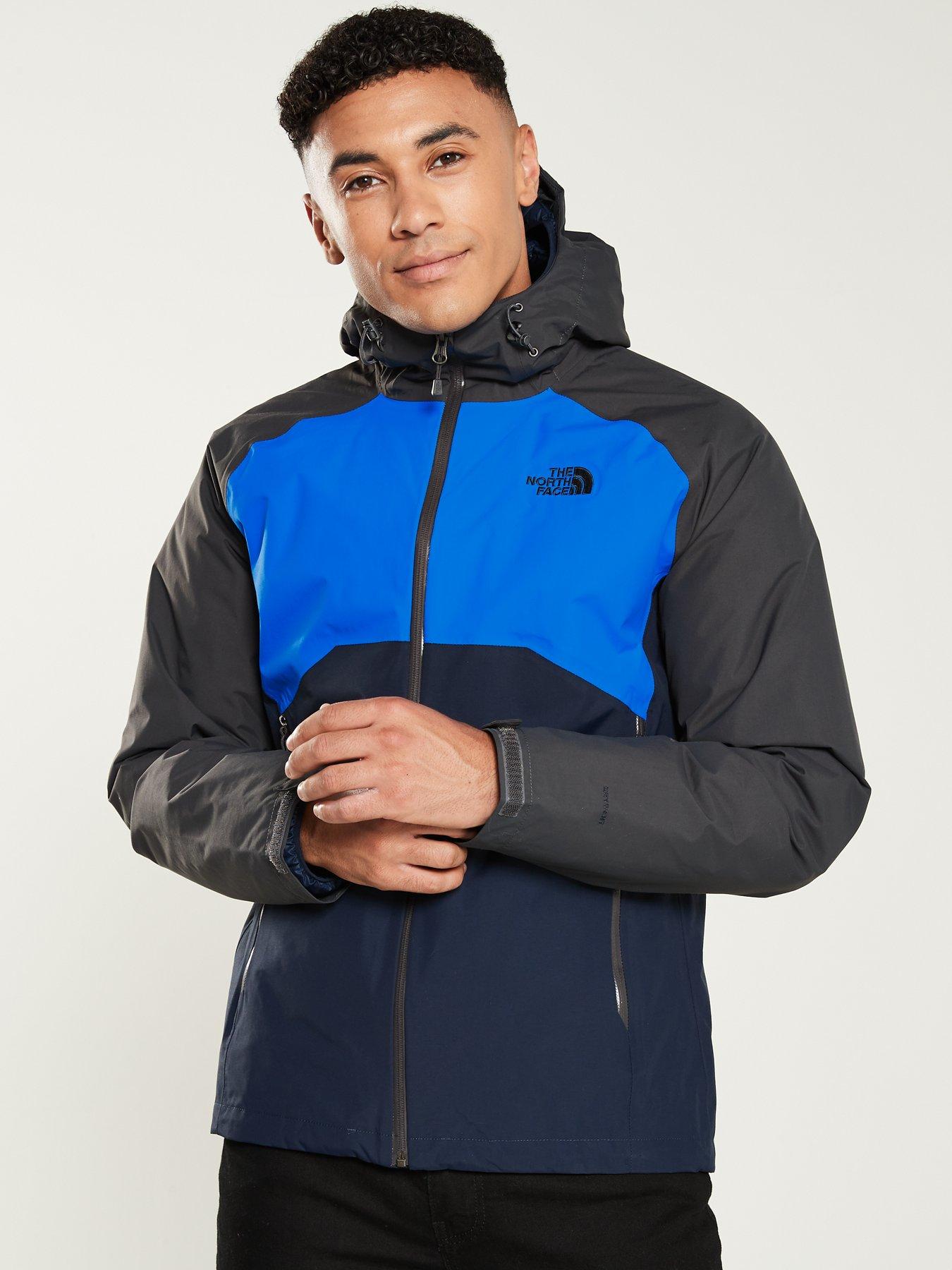 north face stratos jacket asphalt grey