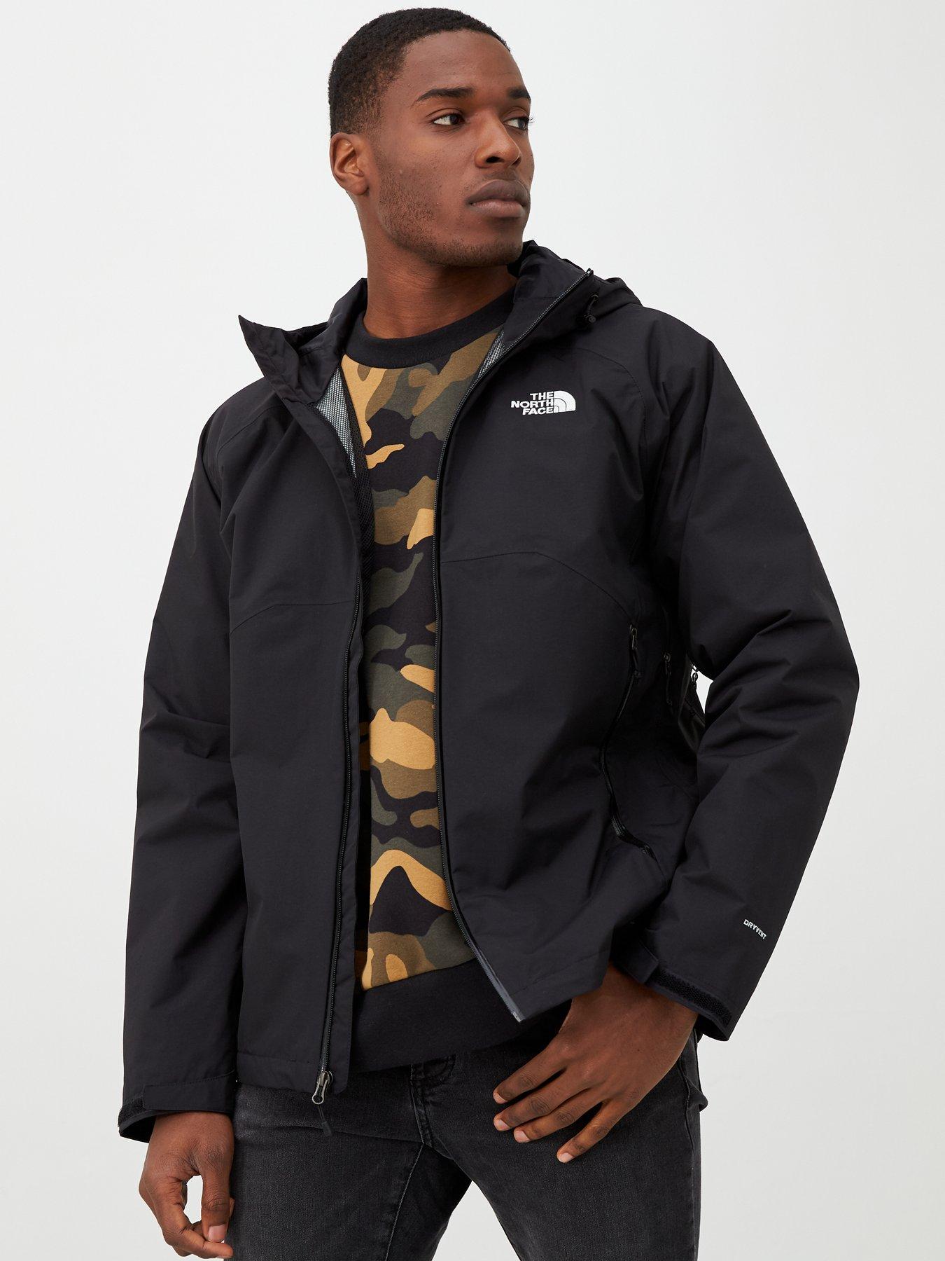 north face stratos jacket black