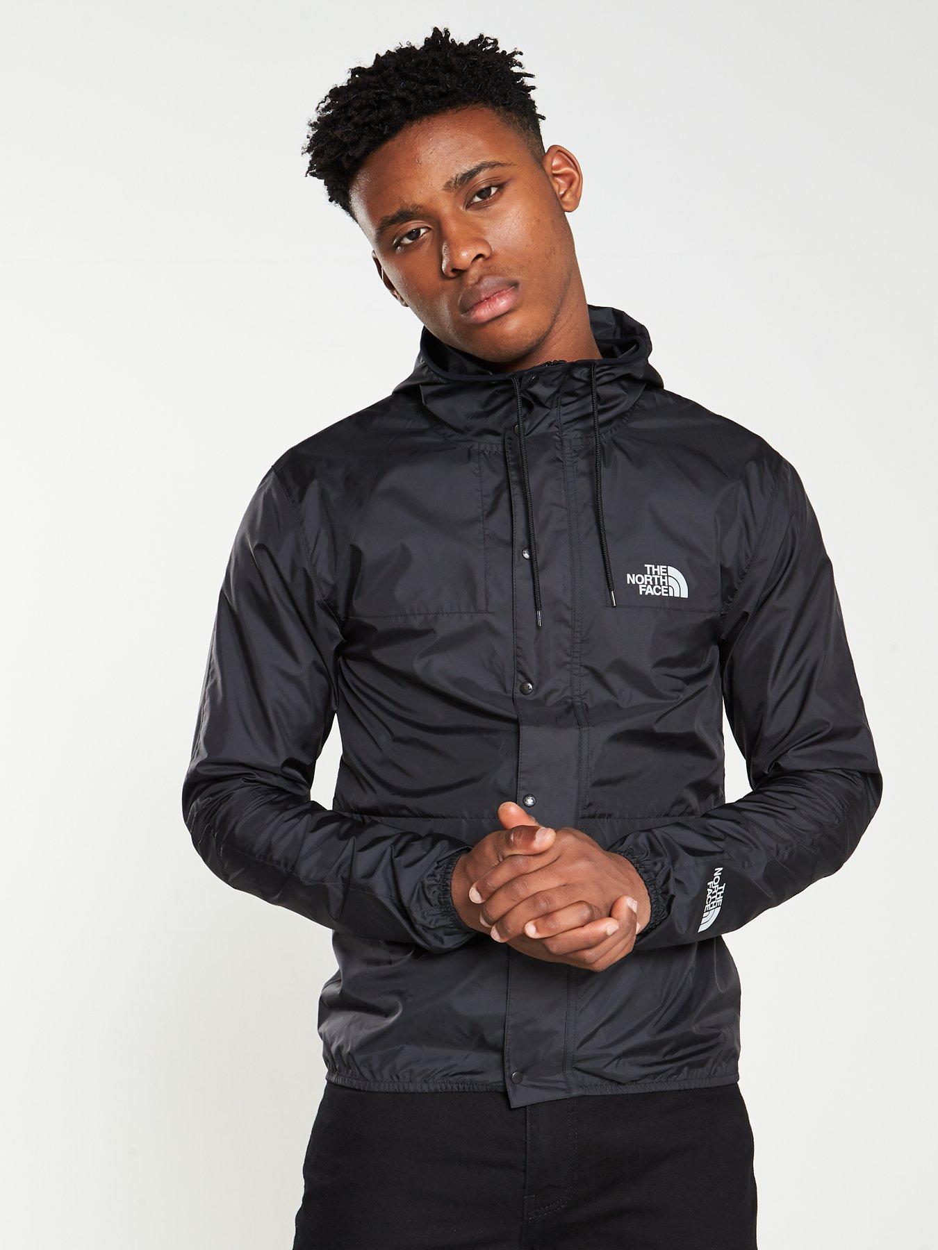 black north face mountain jacket