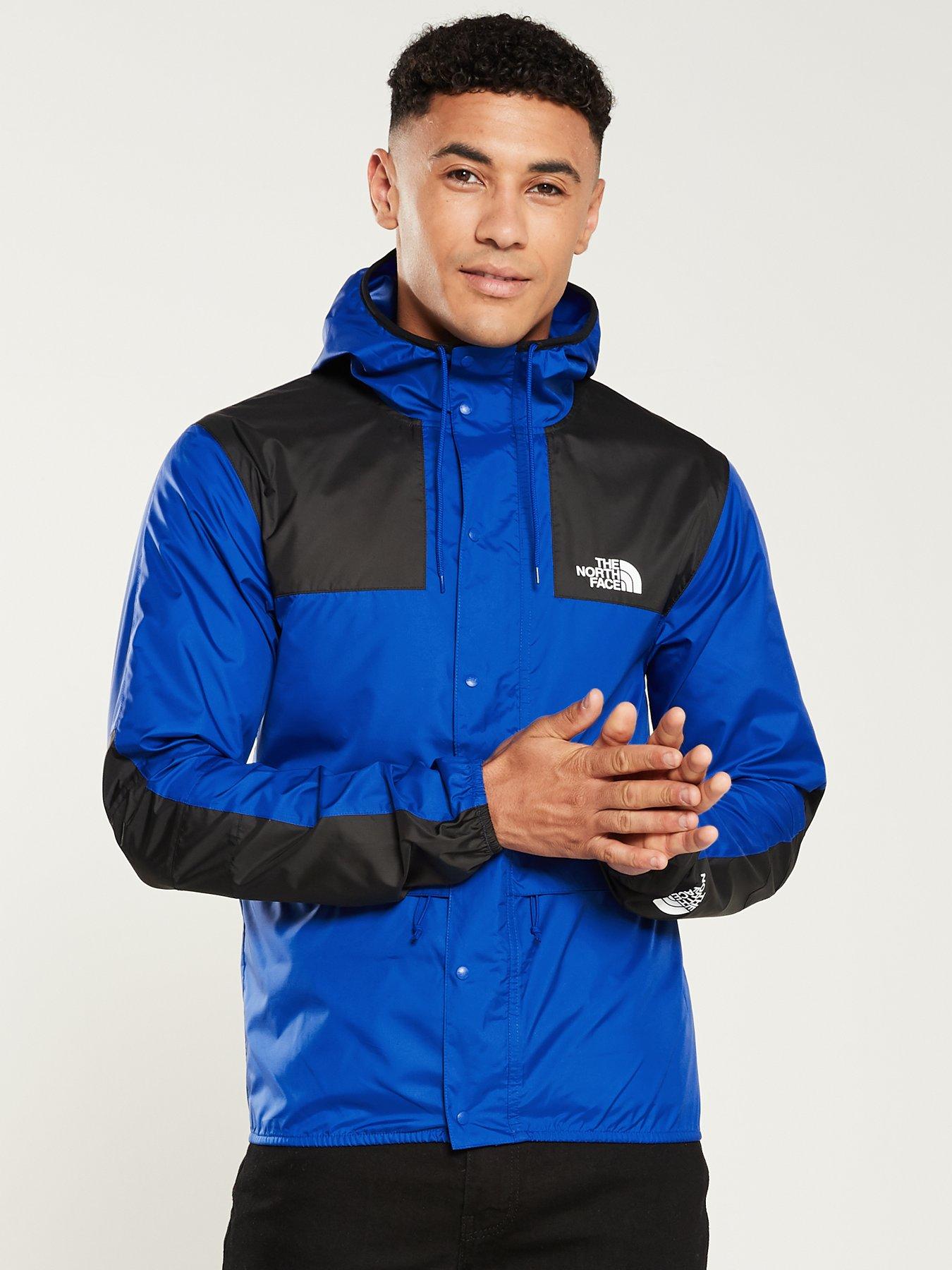north face vest blue