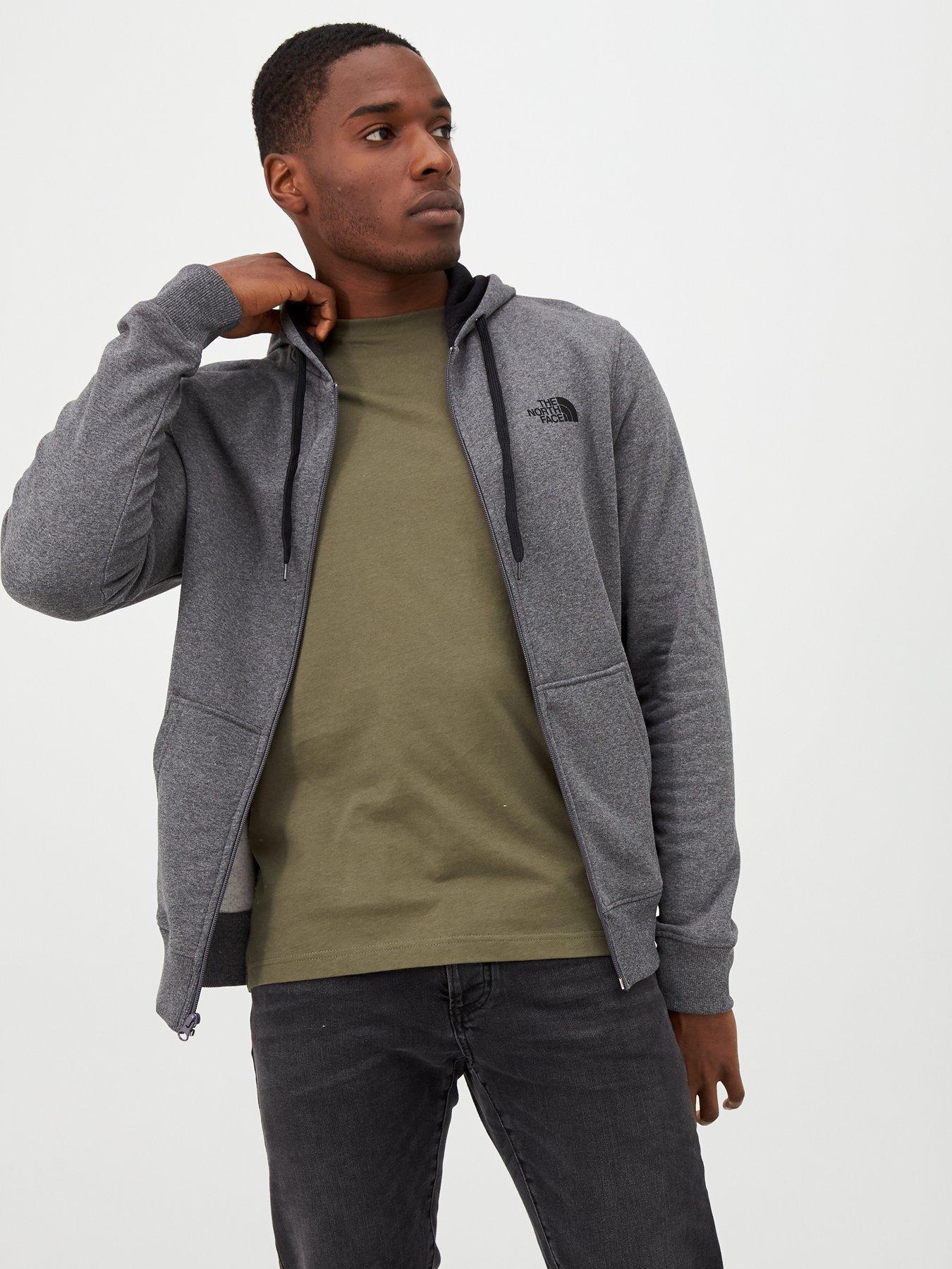 north face open gate hoodie grey