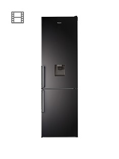 Hotpoint H7T911AKSHAQUA 60cm Wide, Total No Frost Fridge Freezer with Water Dispenser - Black